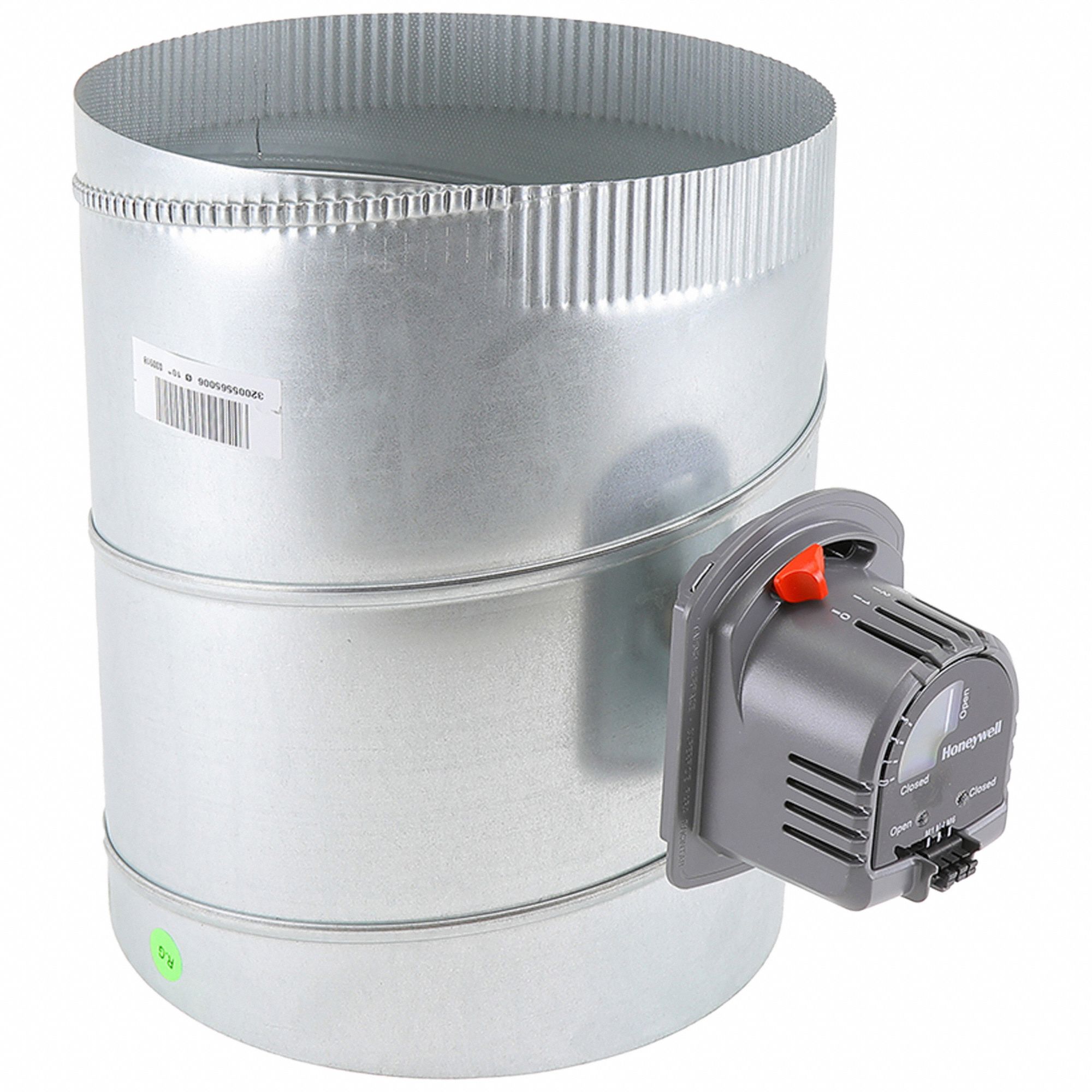 HONEYWELL HOME Round Damper 10 in Dia. (In.), Wire Terminals