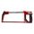 HACKSAW, METAL, BLACK/RED MULTICOMPONENT HANDLE, FOR PVC, METAL, 16½ IN L, 2.5 LB WEIGHT