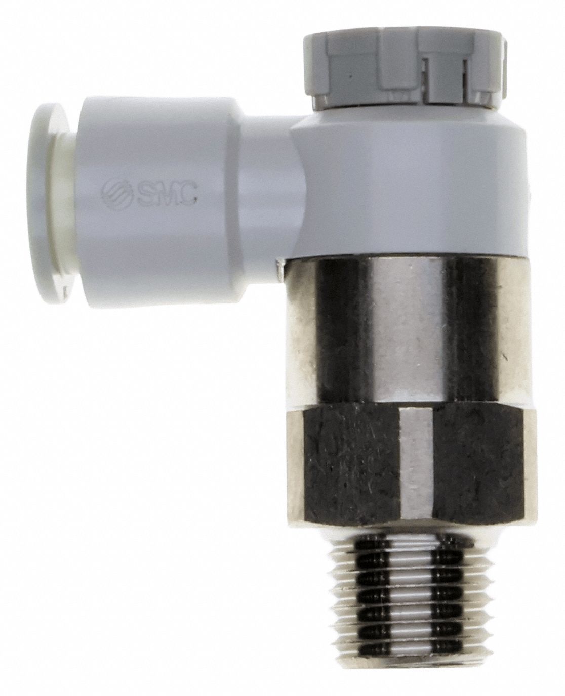 Flow Control Elbow Meter-Out R Thread