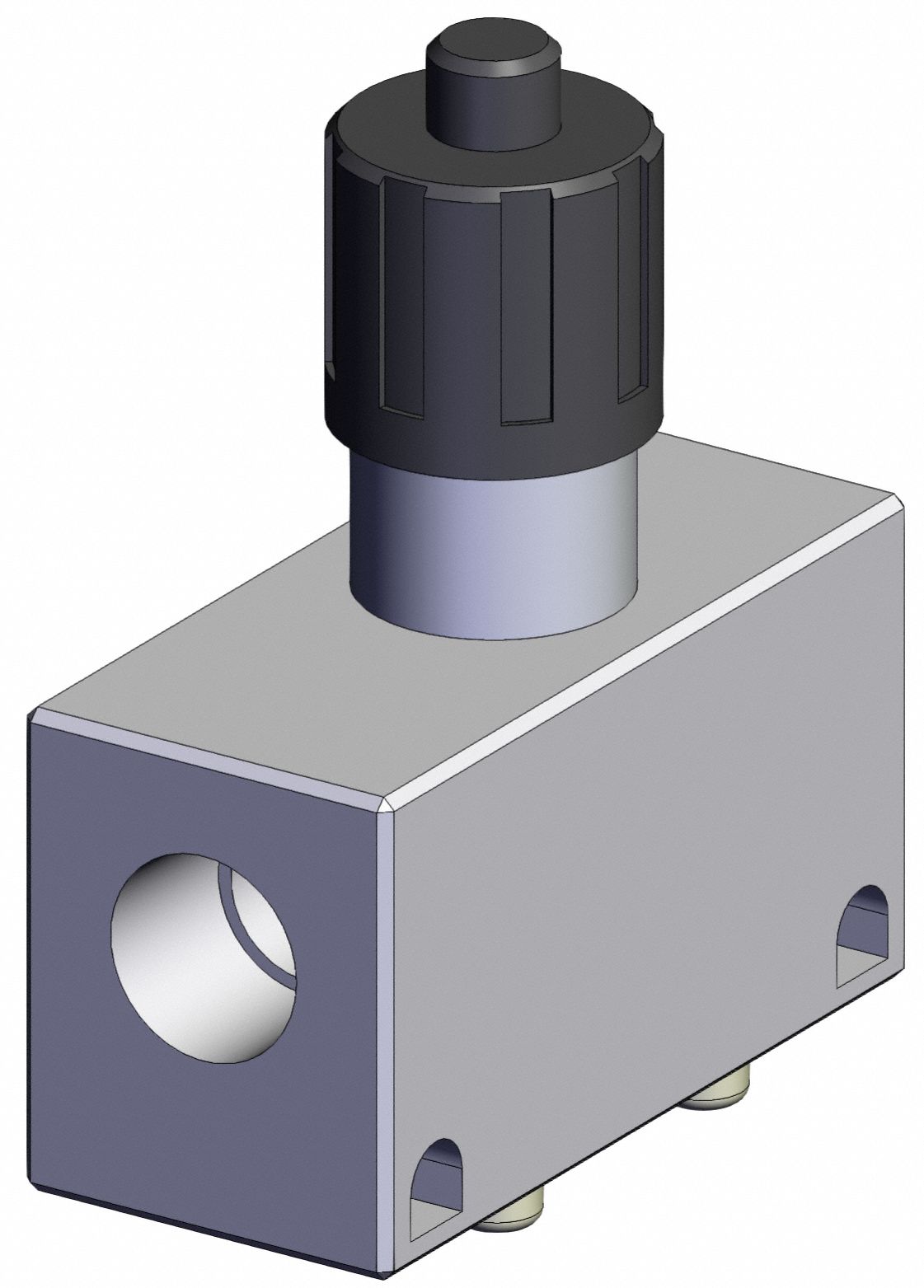 Speed Controller: In-Line Fitting, 1/4 in Valve Body Size, Threaded, Meter Out, 1/4