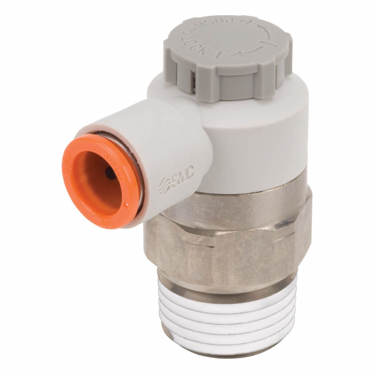 SMC, Elbow Fitting, Screw, Speed Control Valve - 4DGT1