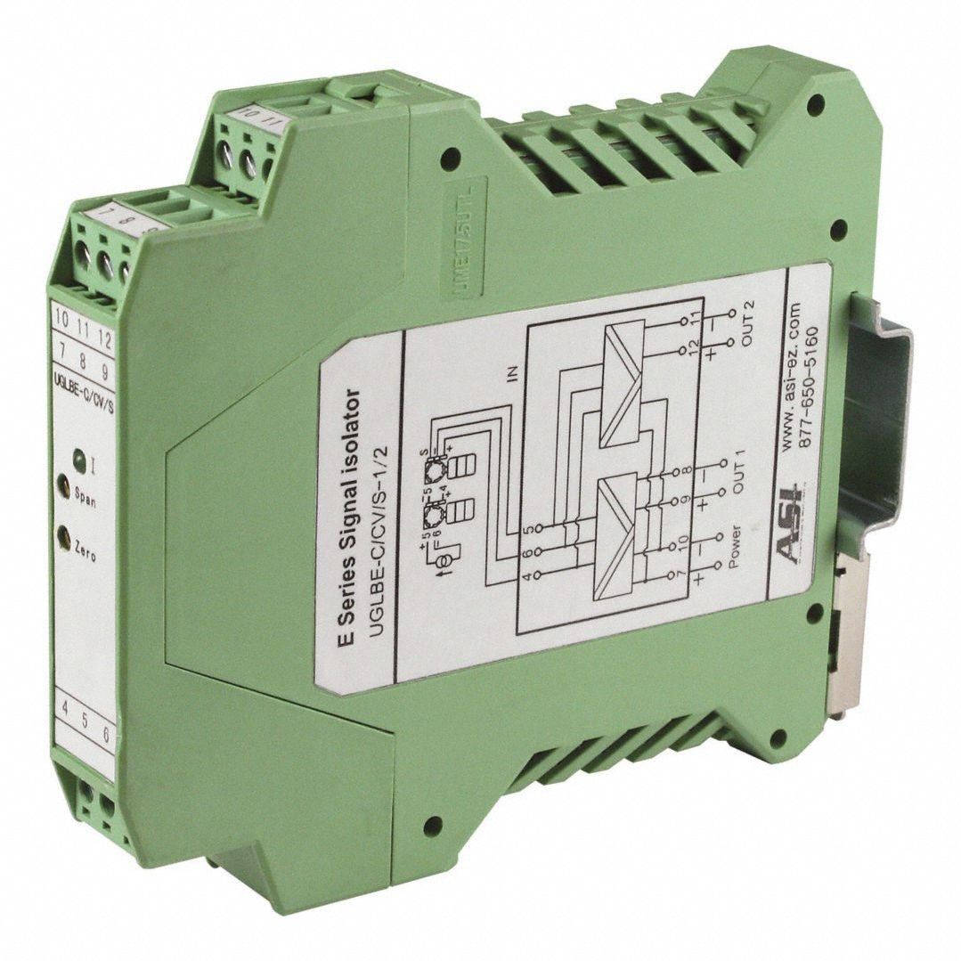 Splitter: DIN Rail Mounting, 3.8 in Overall Dp, 4.5 in Overall Ht, 0.69 in Overall Wd, 24V DC