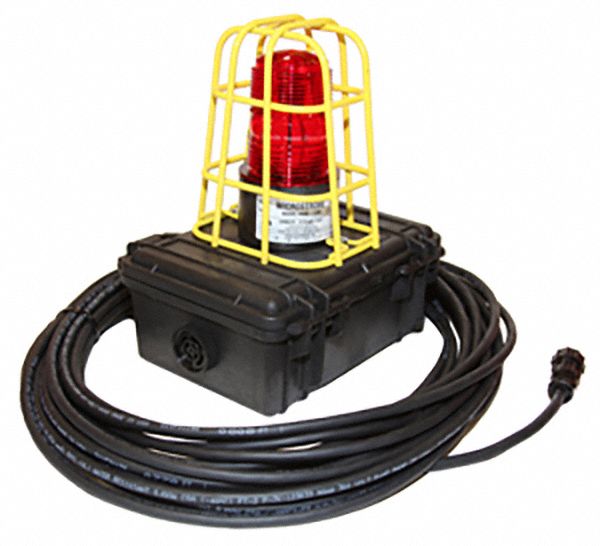 REMOTE AUDIBLE ALARM BOX, FOR BB50-CO BREATHER BOX, W 50 FT CABLE/STROBE LIGHT, 9-12 VDC