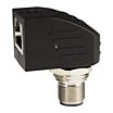 M12 Connector to RJ45 Jack Panel Feed-Through Adapters