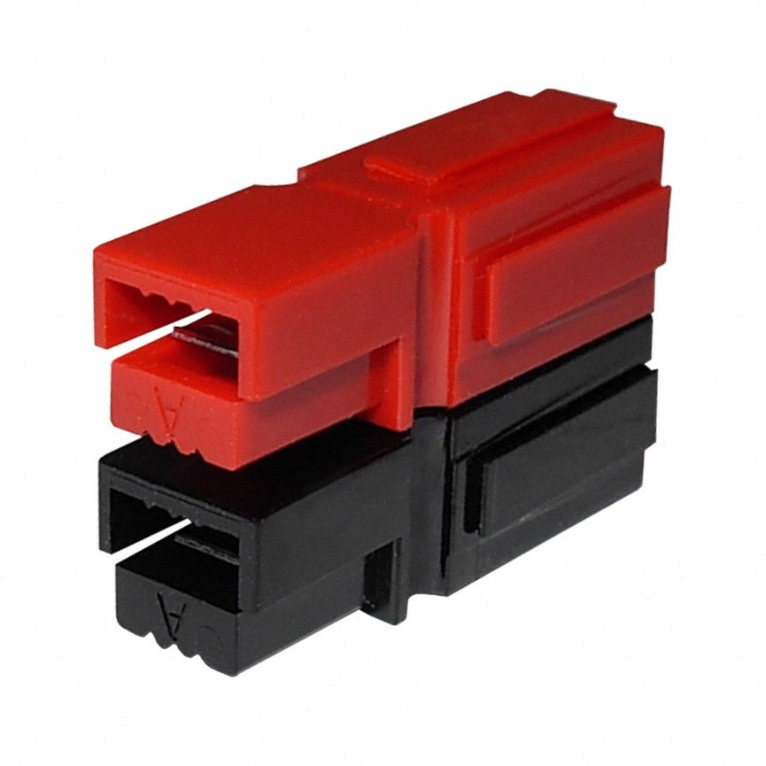 Two Row 2x1 Finger Proof Mate Housing: Black/Red, Finger-Proof