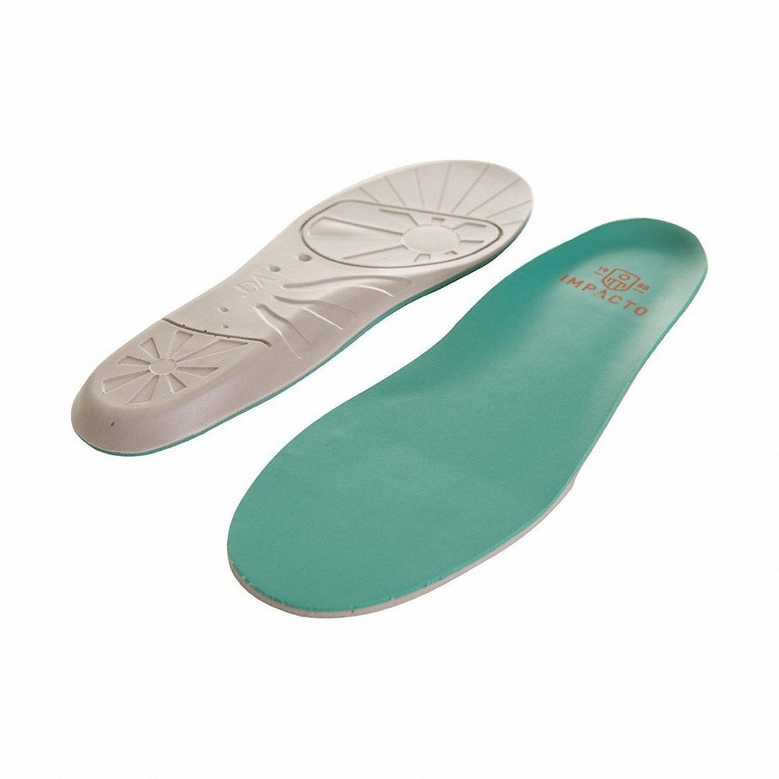 Insole: Fatigue/Foot Odor/Overheating, 11 to 12 1/2 For Shoe Size, Green, Round, 1 PR