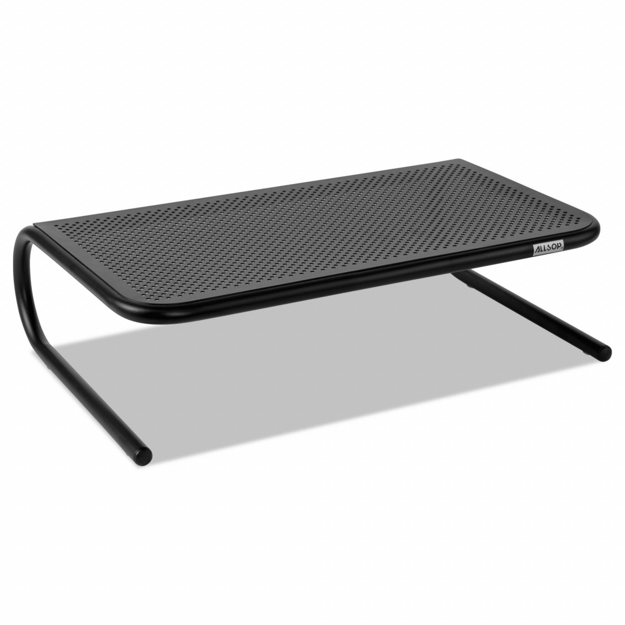 Monitor Stand: Steel, Black, 30 lb Wt Capacity