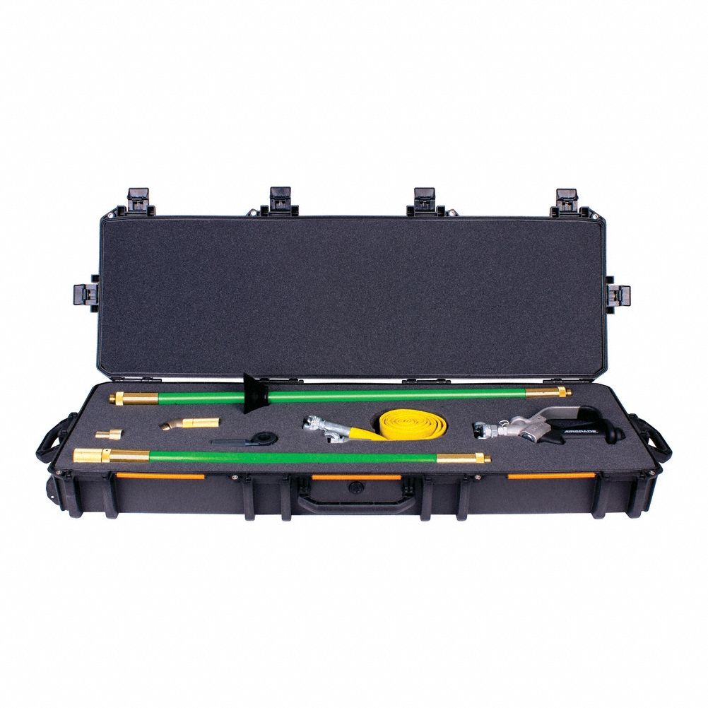 Utility AirSpade 5000 Kit 225 cfm with 4 ft Barrel: 4 ft Barrel Lg, 3/4 in NPT Female