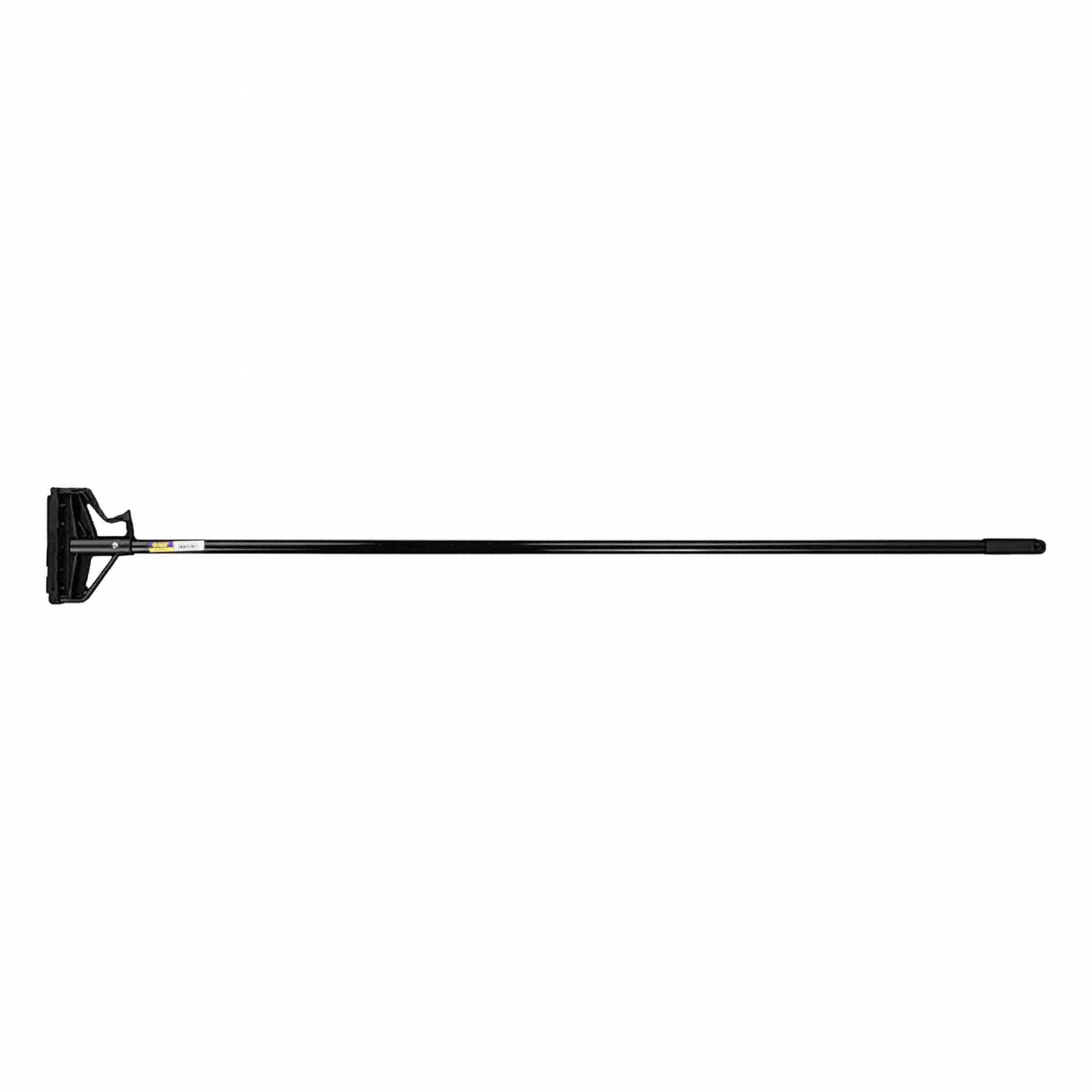 HANDLE, WET MOP, NARROW BAND, BLACK, 60 IN L, METAL