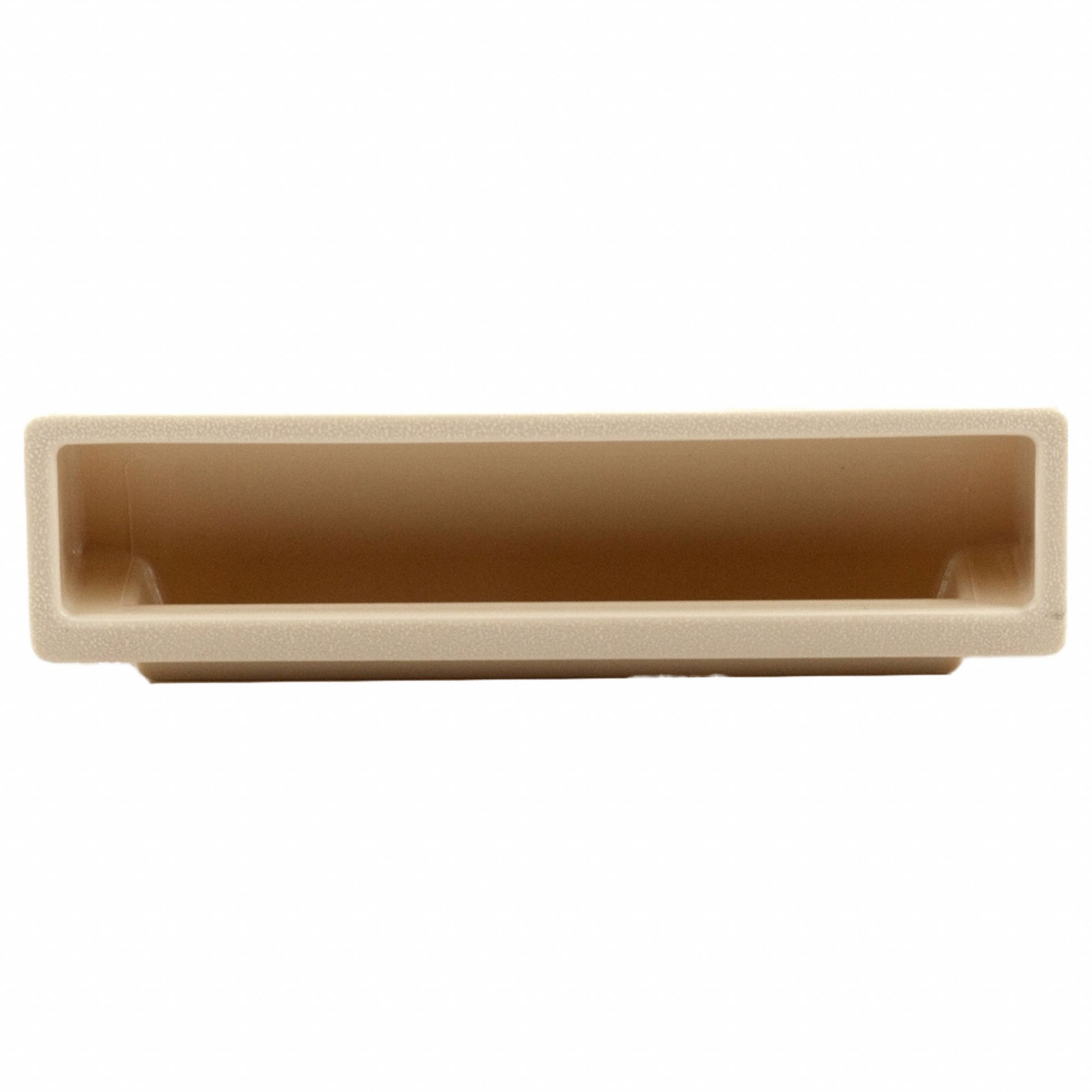 Recessed Pull Handle Ivory Plastic