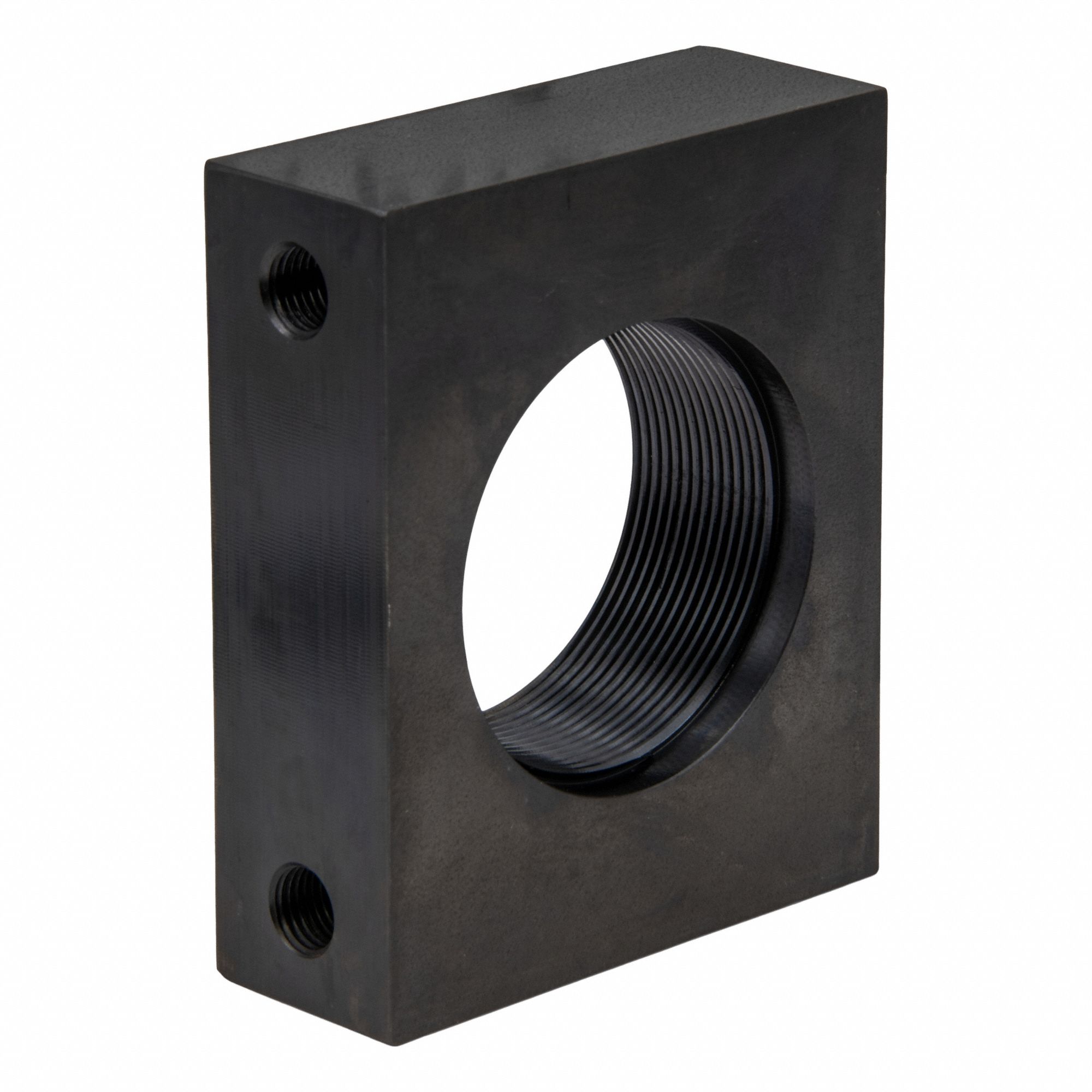 Mounting Block: 2 1/4 in Bore Dia., U.N.S. -2B, 2 1/4"-14 Thread Size, Steel