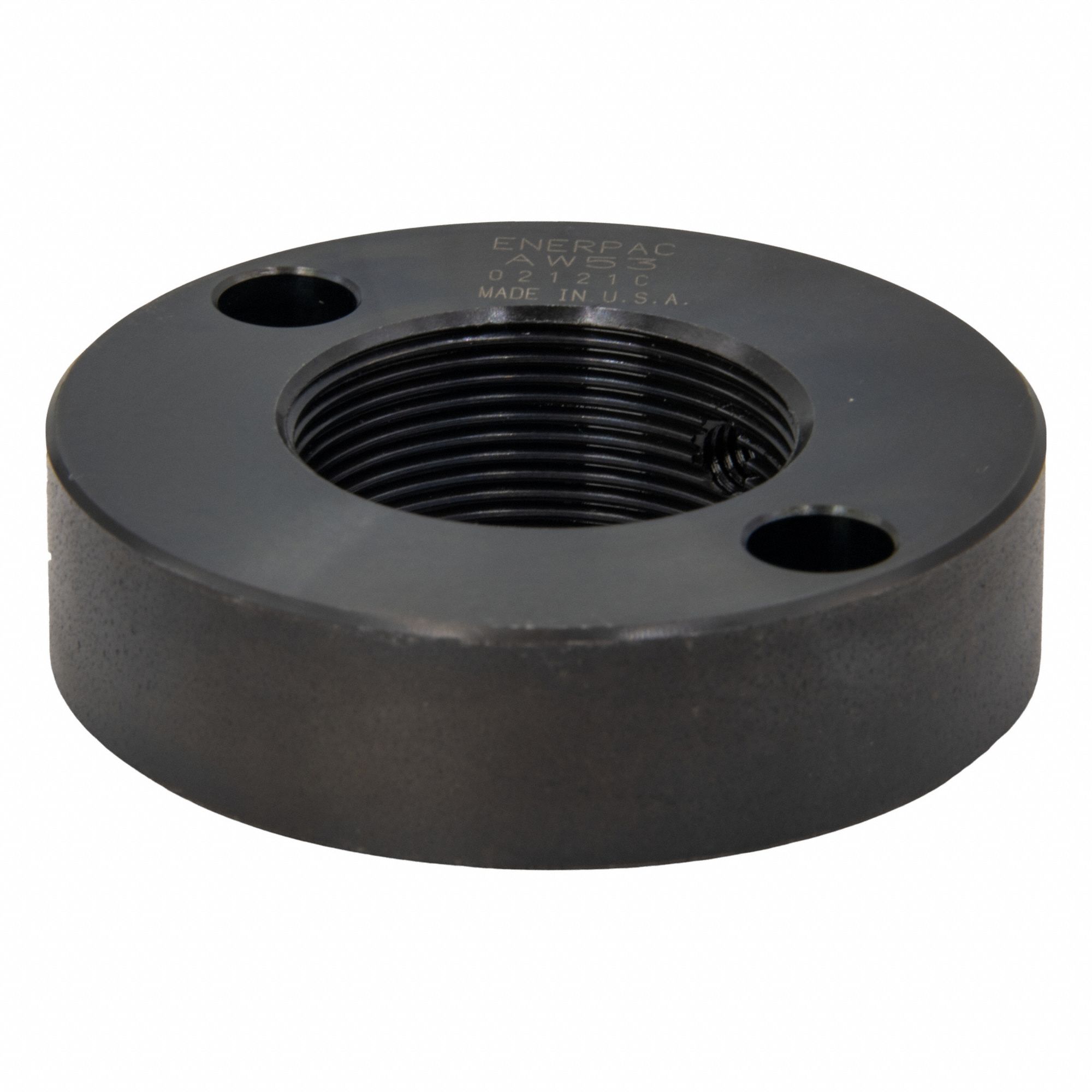 Rectangular Mounting Flange: 1 1/2 in Bore Dia., UN-2B, 1 1/2"-16 Thread Size, Steel