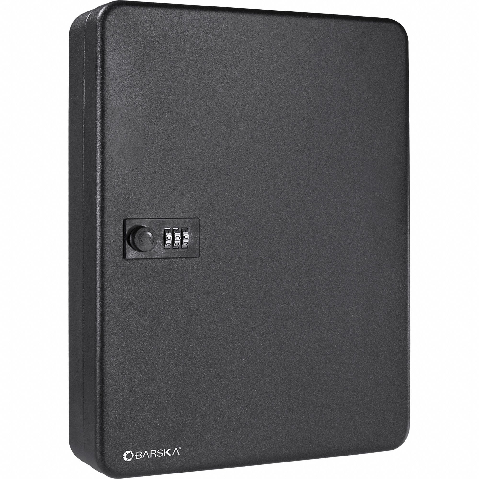 KEY CABINET, 57 KEY CAPACITY, DIAMETERL COMBO LOCK, STEEL, BLACK, 14½ IN H, 11 IN W, 3 IN D