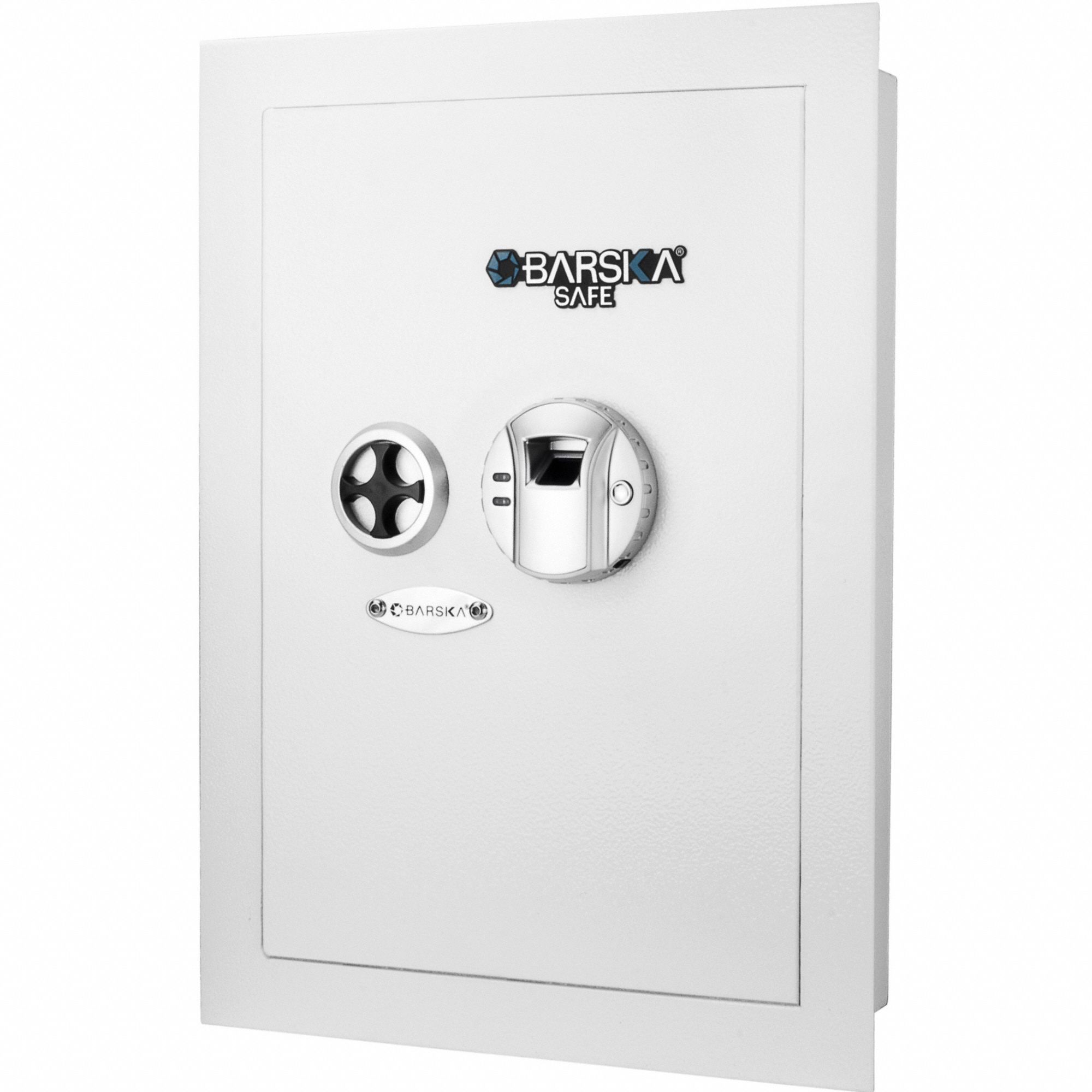 Safe: Biometric Lock, 0.52 cu ft Capacity, Steel, 20 3/4 in H x 15 3/8 in W x 3 3/4 in D
