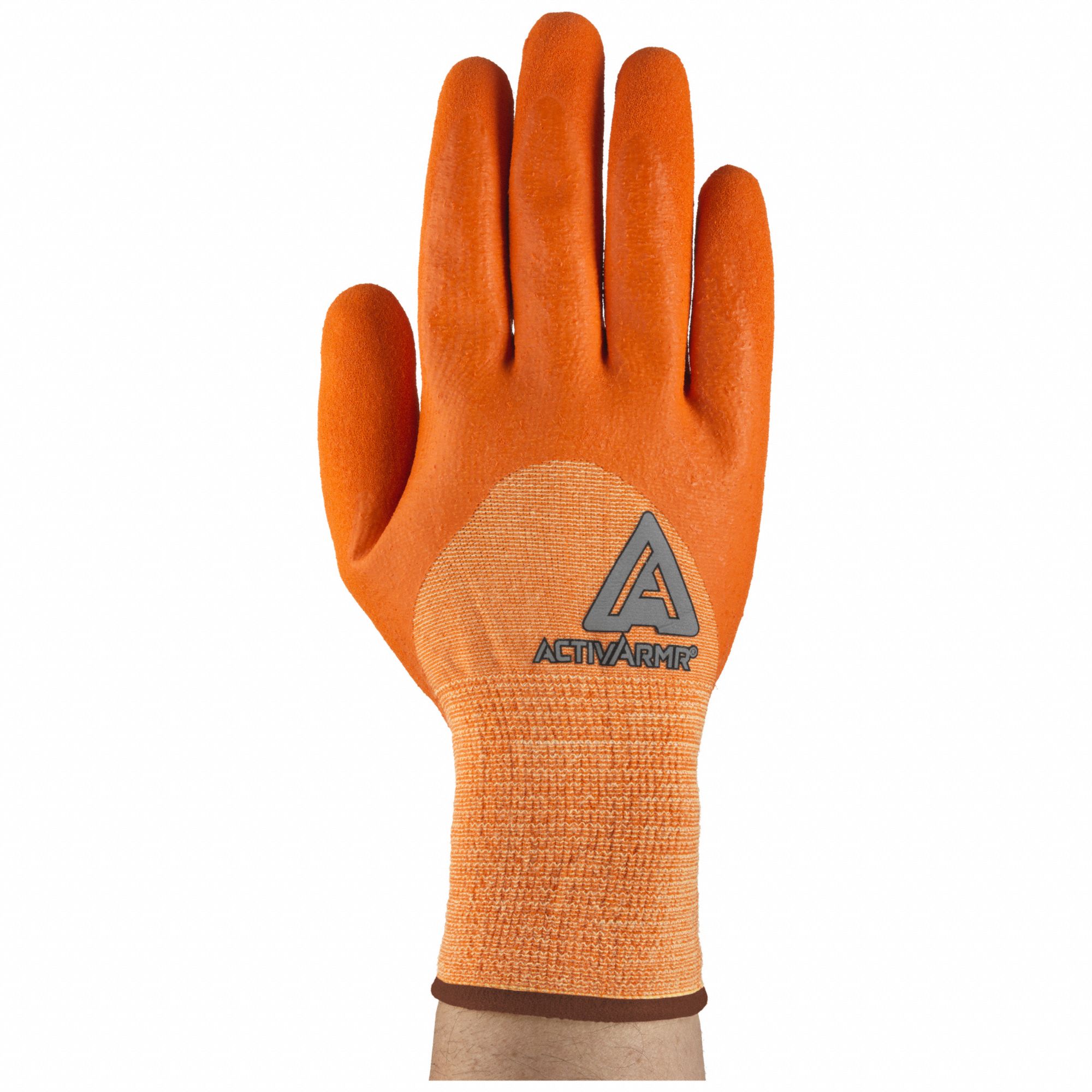 Coated Gloves: 2XL ( 12 ), ANSI Cut Level A2, 3/4, Dipped, Neoprene/Nitrile, Sandy, 1 PR