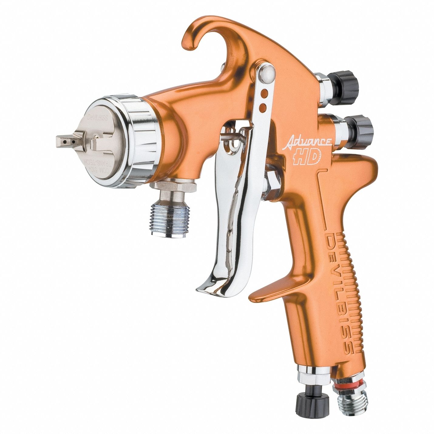 HVLP Spray Gun Kit: HVLP, 1/4 in Air Inlet Size, Dyes/Glazes/Lacquers/Paints/Stains