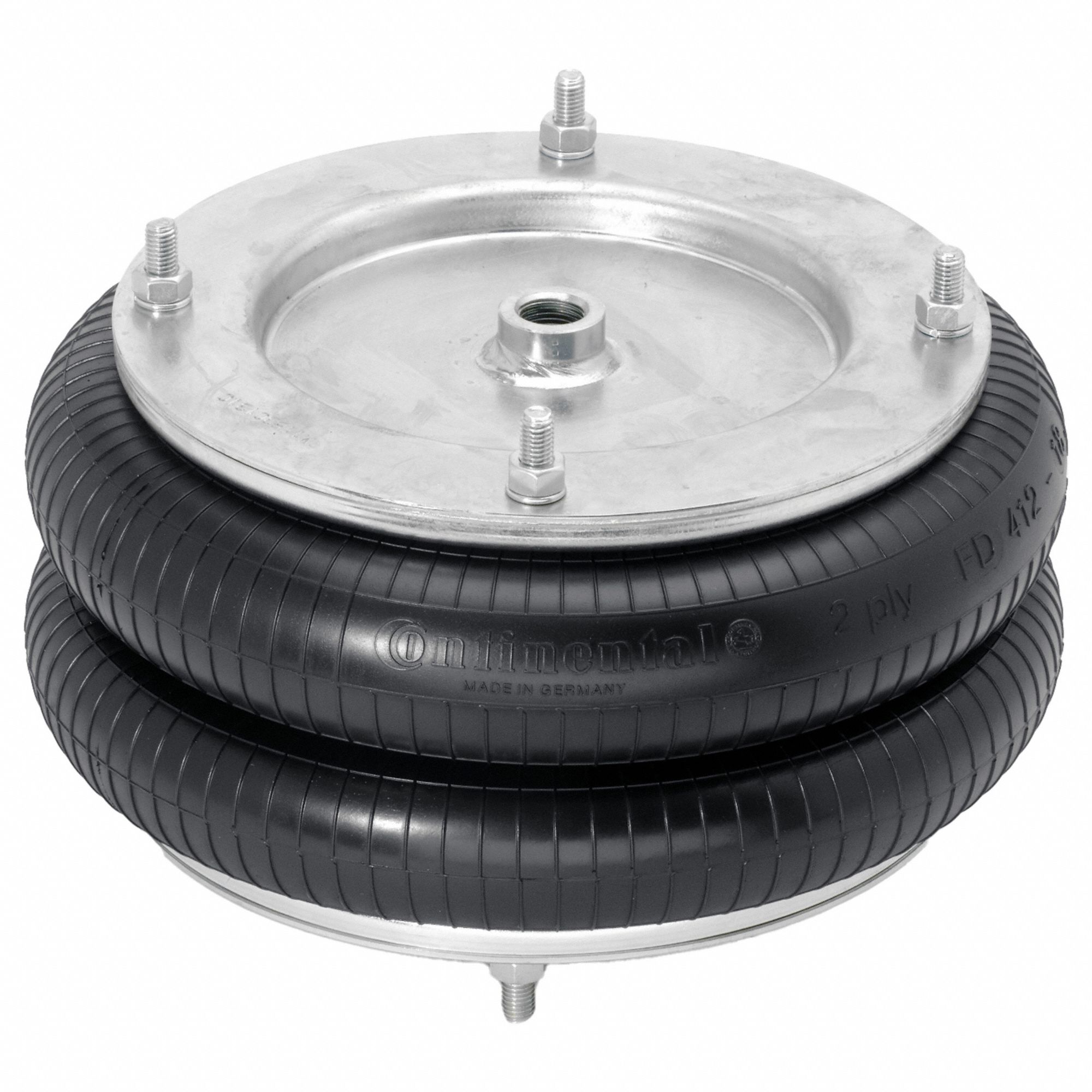 Double Convolution Air Actuator: Natural Rubber, 100 mm Compressed Ht, 220 mm Extended Ht