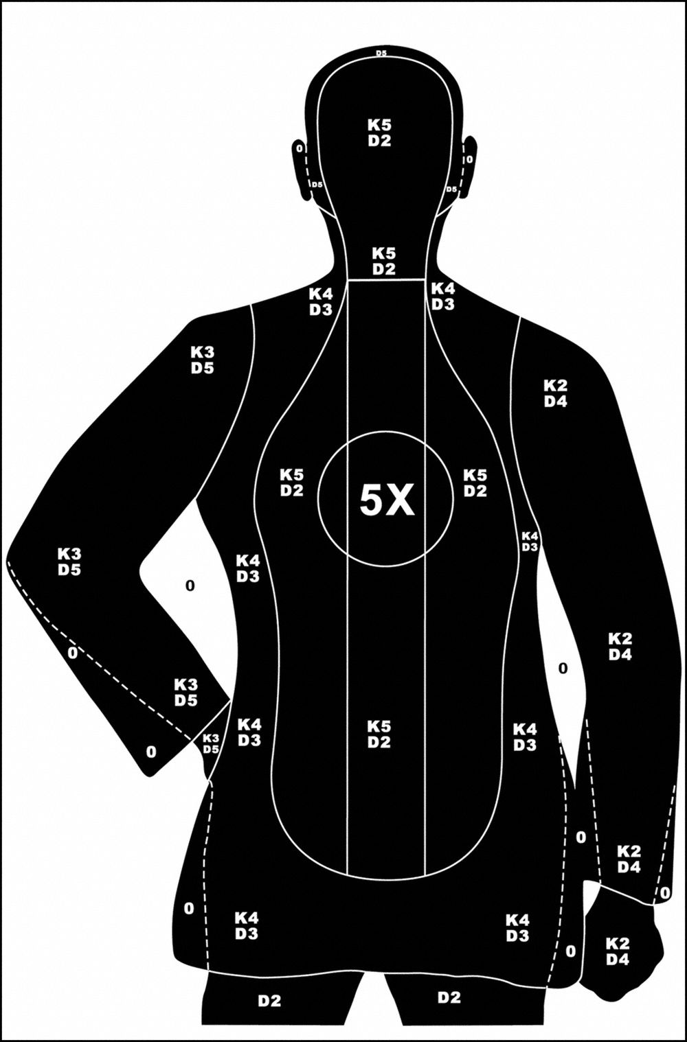 Police Training Silhouette Target PK50