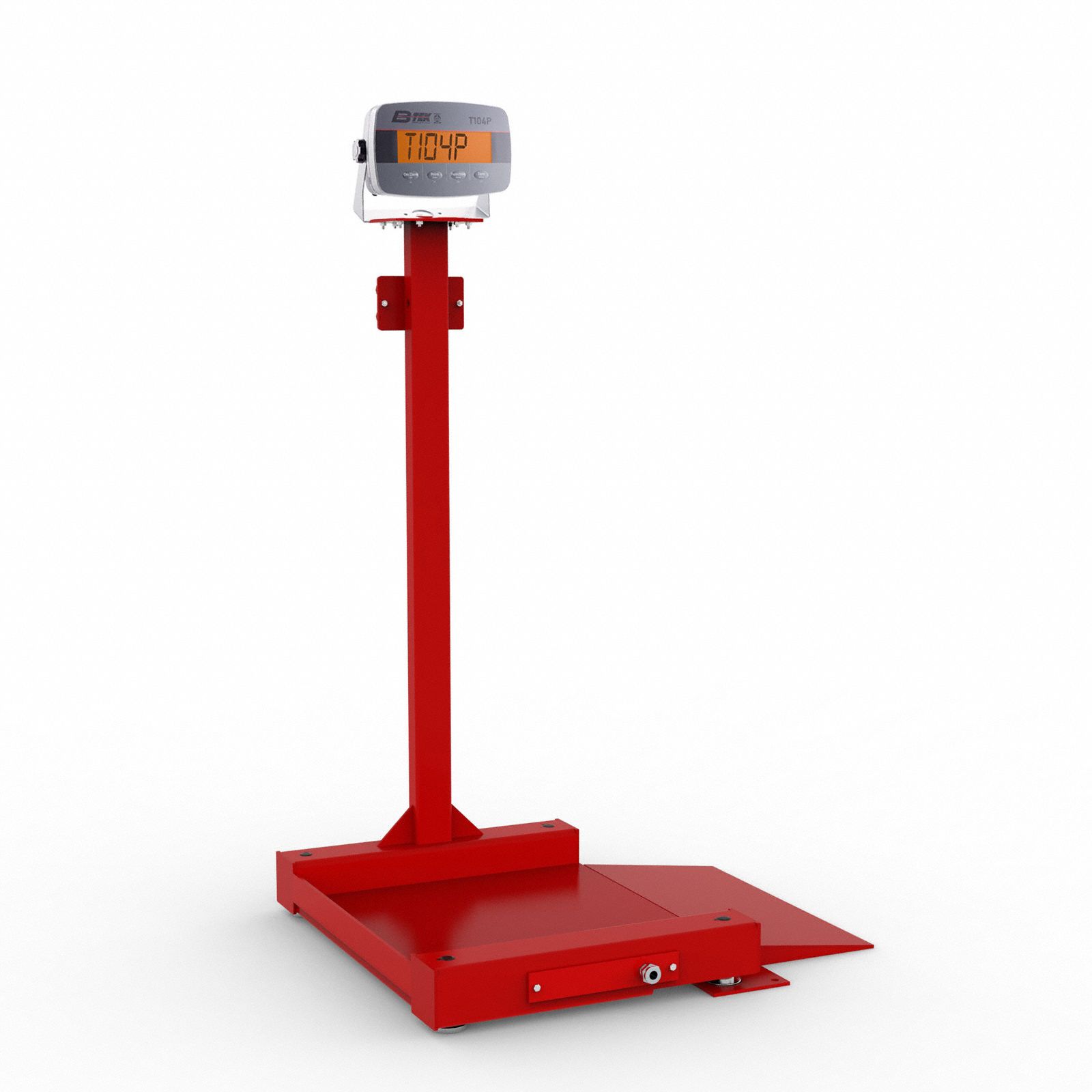 B-TEK, 2,500 Lb Wt Capacity, 24 In Weighing Surface Dp, Floor Scale ...