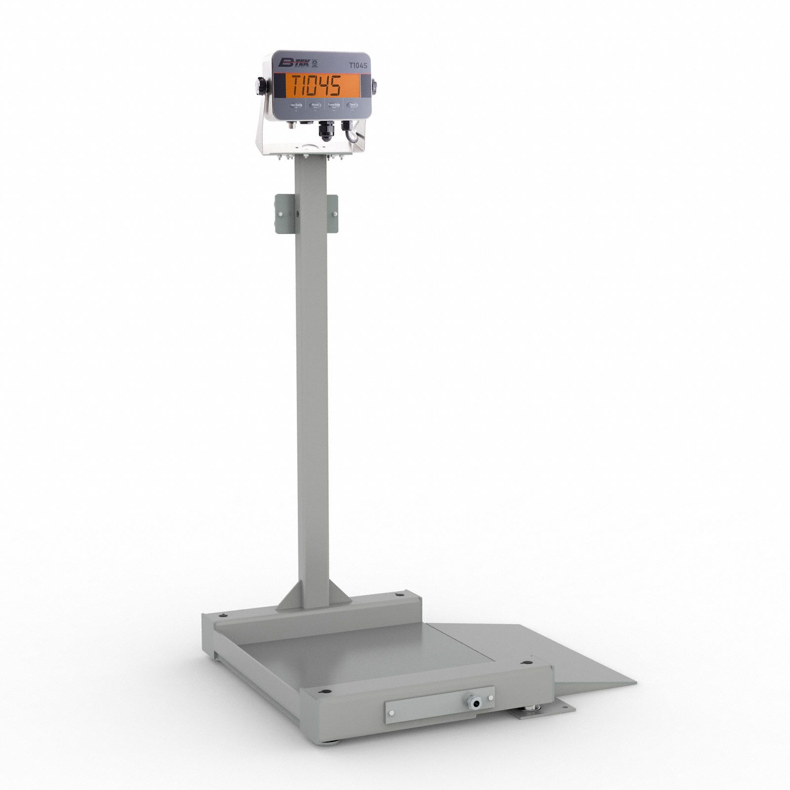 B-TEK, 2,500 Lb Wt Capacity, 24 In Weighing Surface Dp, Floor Scale ...