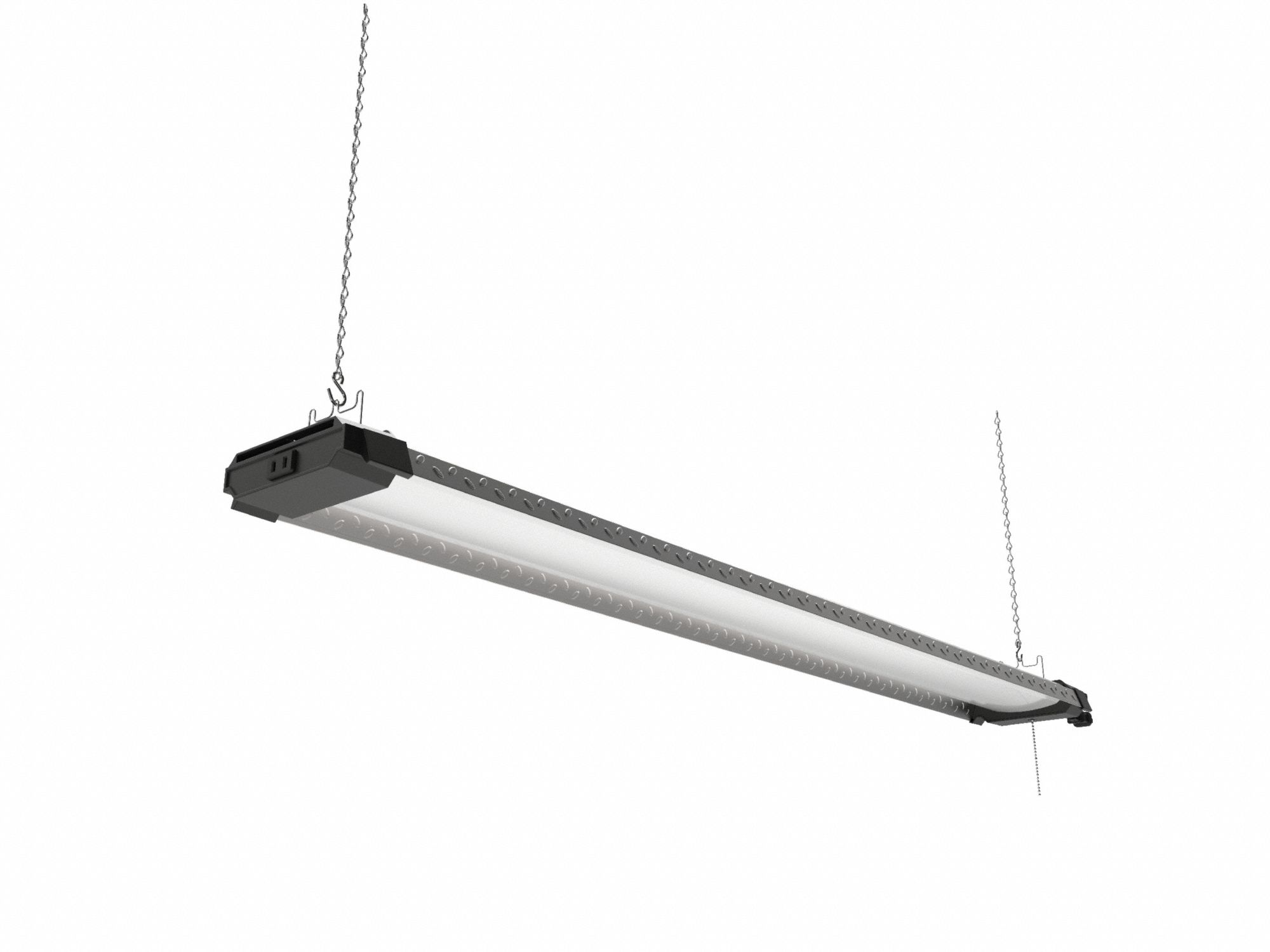 Shop Light: 7, 200 lm_10, 600 lm_13, 600 lm, 4000K, 135 W Fixture Watt, 120V AC, 46 in Lg