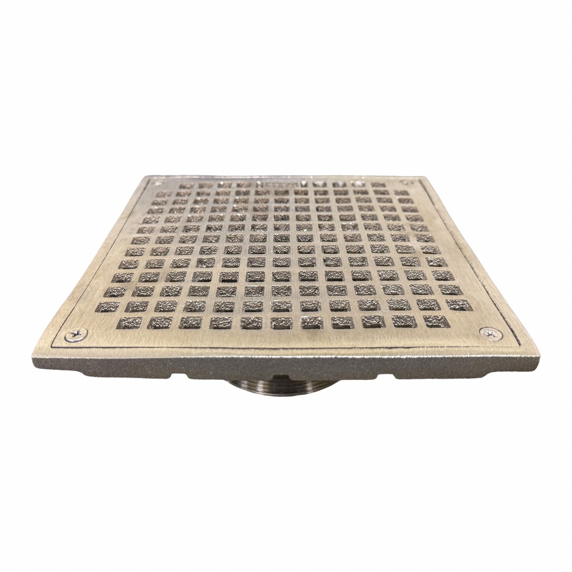 JAY R. SMITH MFG. CO Strainer: A, Square, 8 in Overall Wd, 2 1/2 in Overall Ht, Nickel Bronze (MPN B08NB). Key specifications — Finish: Nickel Bronze; Brand: JAY R. SMITH MFG. CO; Color Family: Bronze.