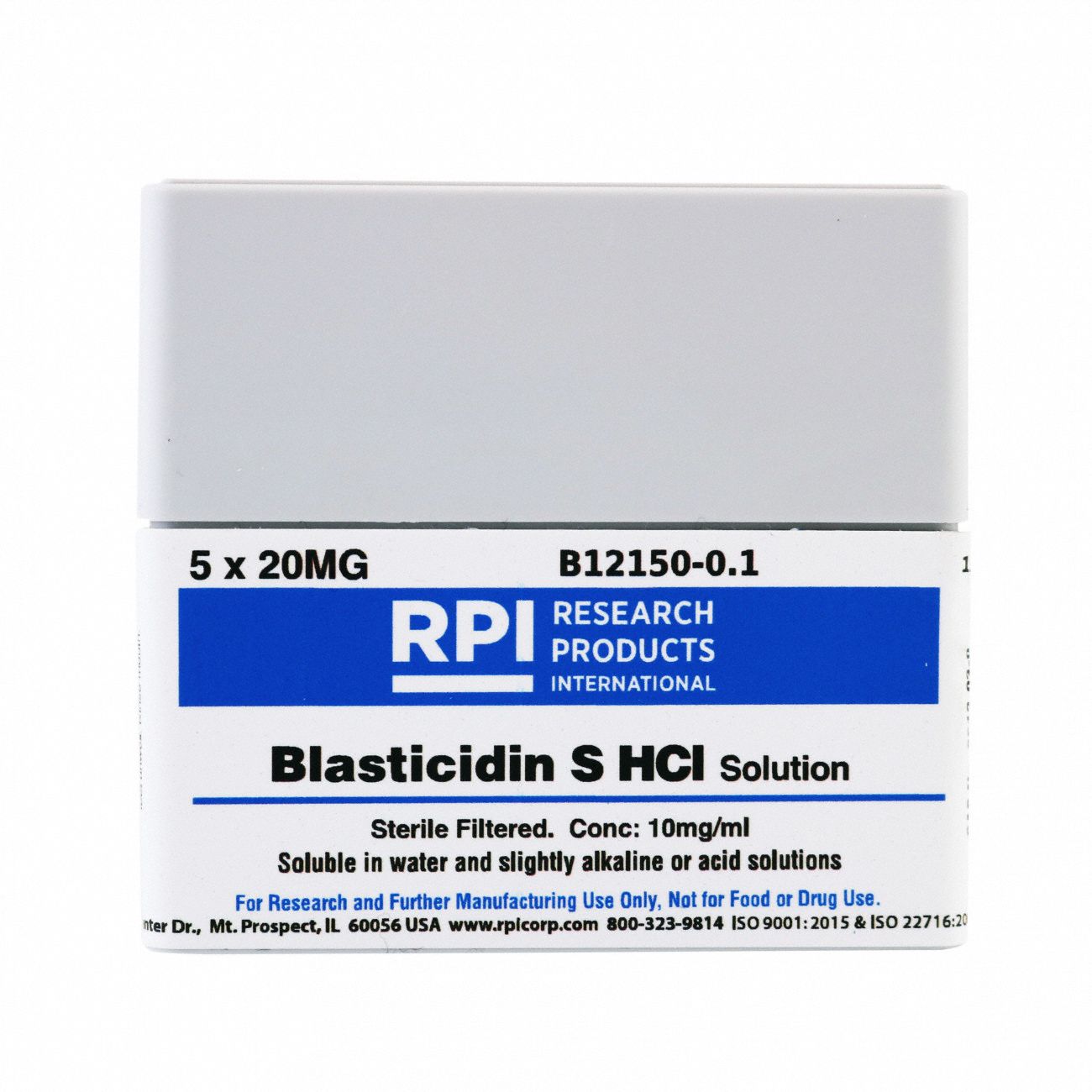 100 mg, Liquid, Blasticidin S Hydrochloride Solution 30TX31B121500.