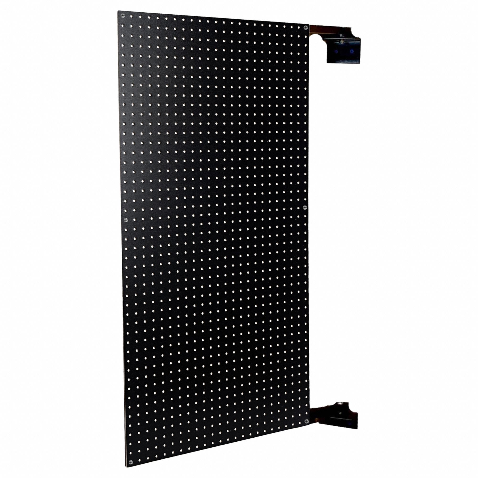 Pegboard Swing Panel: Round, 1/4 in Peg Hole Size, 48 in x 24 in x 1 1/2 in, Black