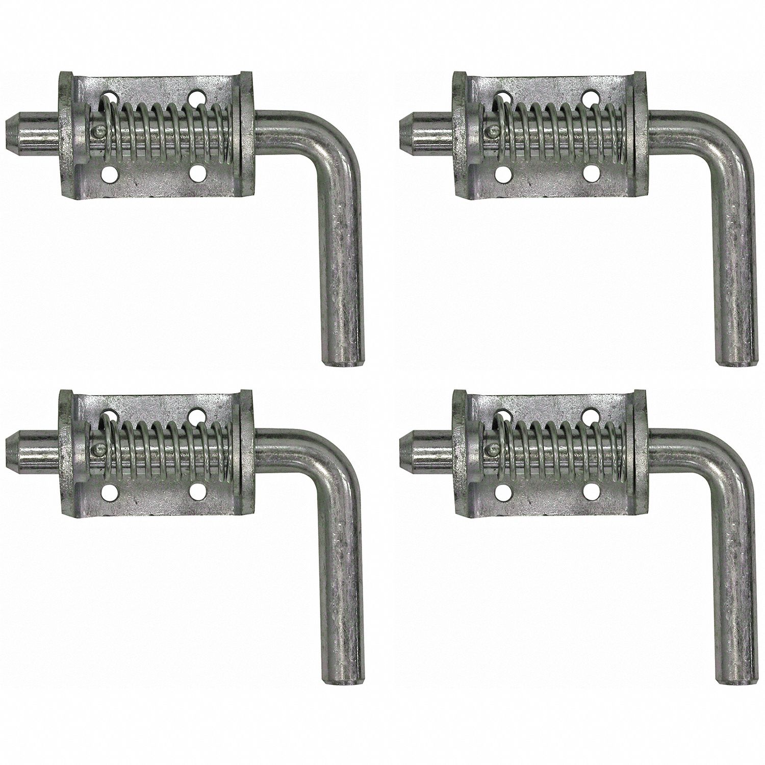 Spring Latch: 3 1/2 in Handle Lg, Stainless Steel, 3/4 in Bolt Wd, 6 in Bolt Lg, Bolt-On Mounting