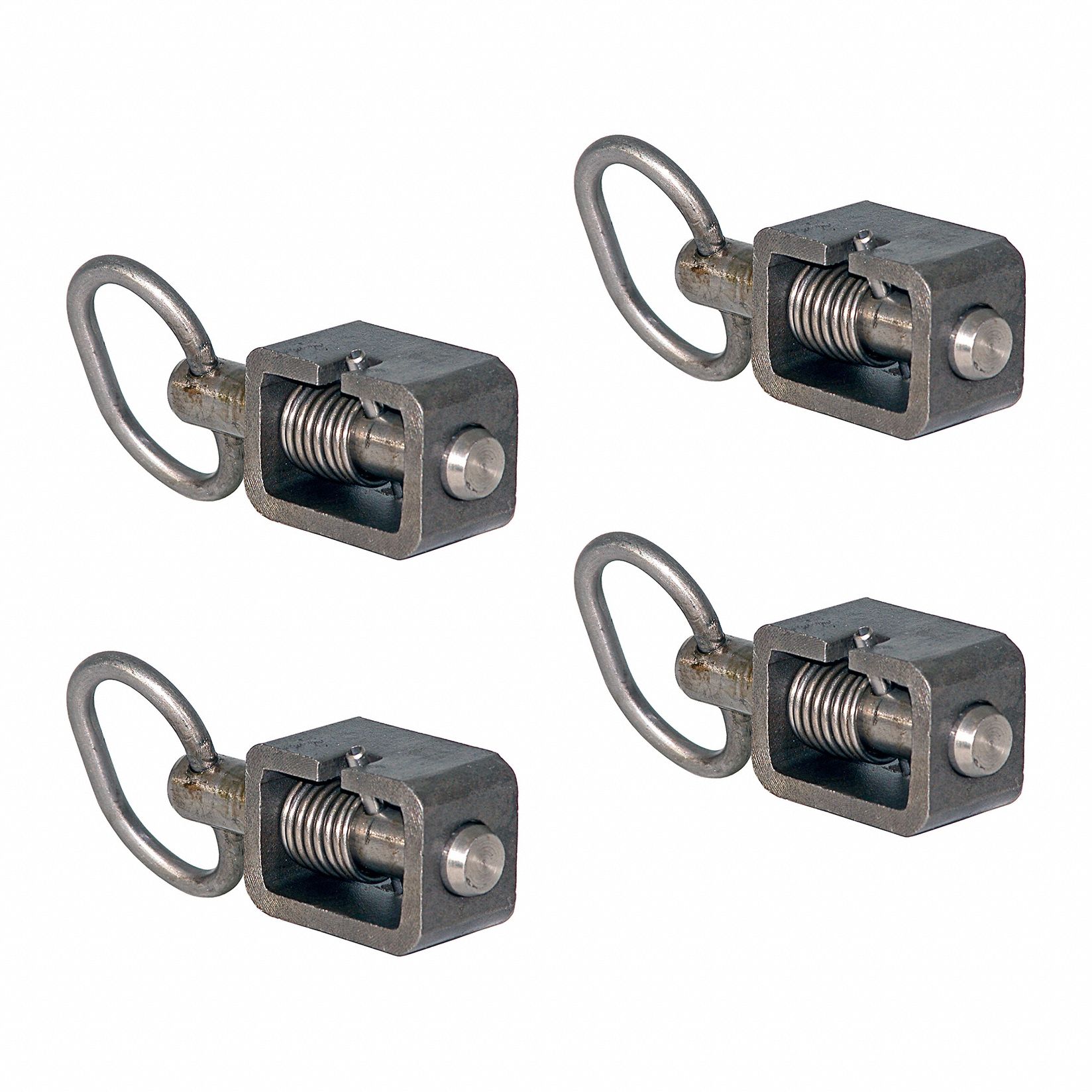 Spring Latch: 1 3/4 in Handle Lg, Stainless Steel, 5/8 in Bolt Wd, 27/32 in Bolt Lg