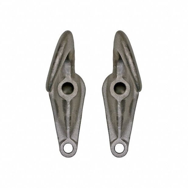 Weld on Hook: 2 3/4 in Overall Hook Size, 70, 5 1/4 in Overall Wd, Silver