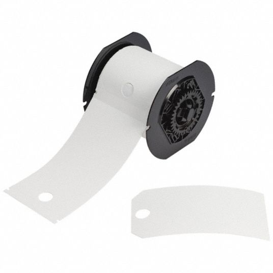 5 3/4 in x 3 1/4 in, Polyester, Printable Lockout Tags - 800TH0|B30-255-851-WHT - Grainger
