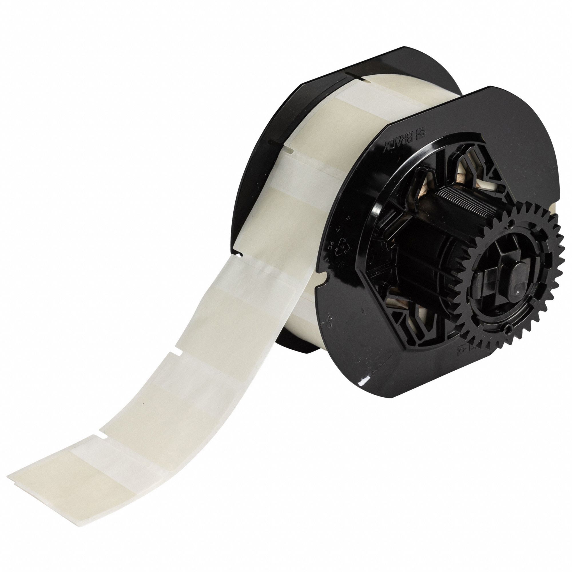 Wraparound Label: 1 1/2 in x 1 1/2 in, 1 1/2 in, Vinyl, Clear (Matte), 1, 000 Labels Included