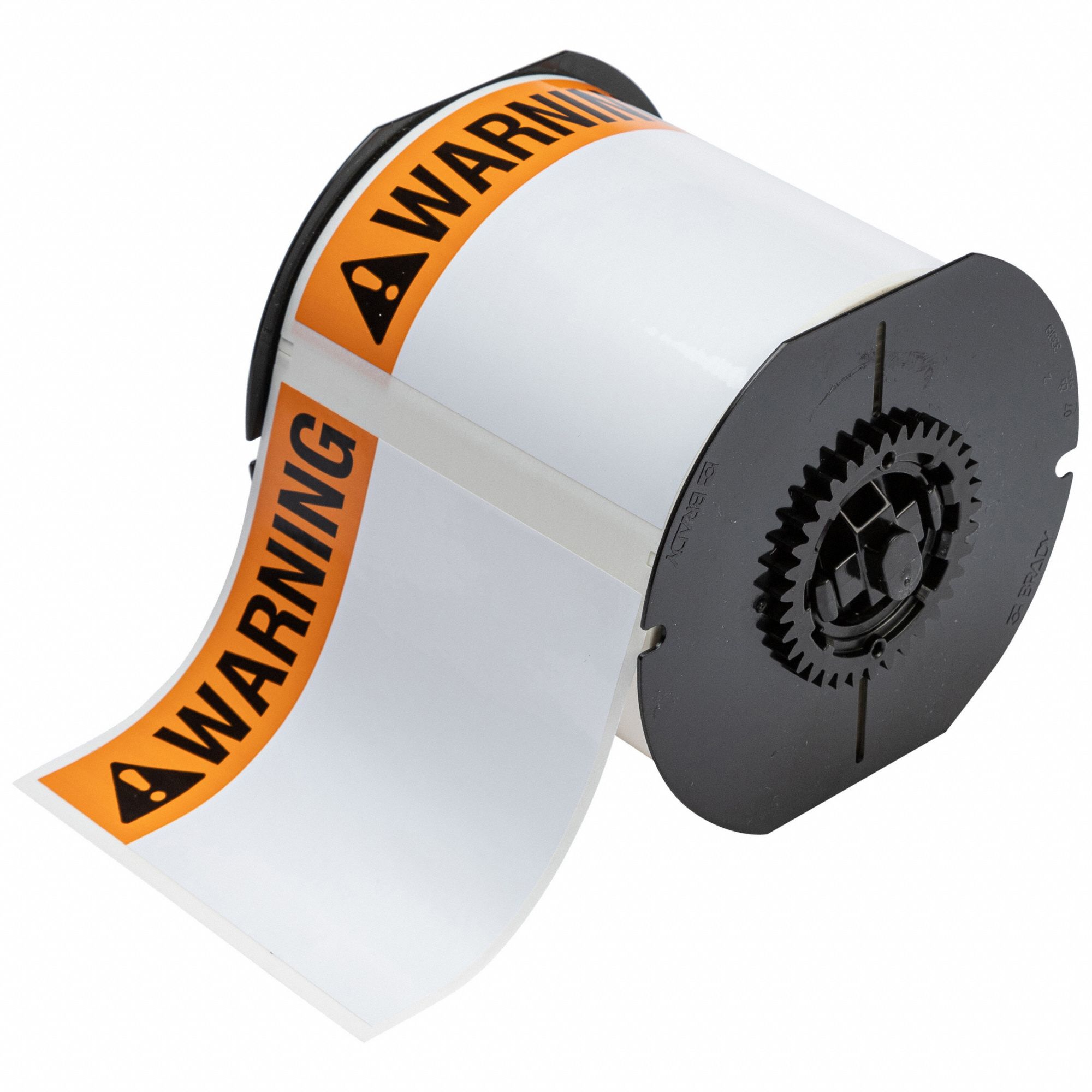 LABEL, WARNING, 4 IN X 4 IN, HALOGEN FREE POLYESTER, WHITE, OUTDOOR, 370 LABELS