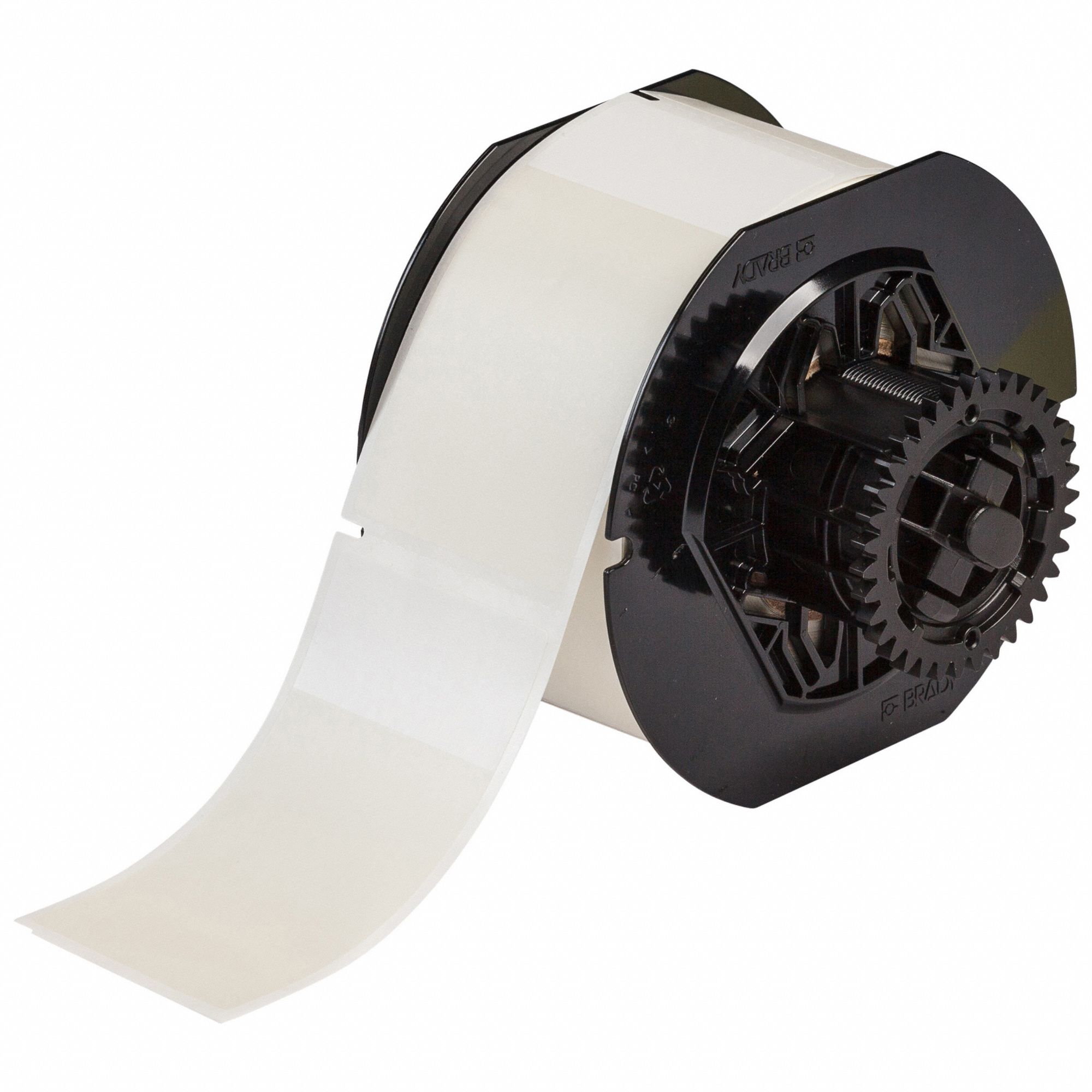 Wraparound Label: 3 3/4 in x 2 in, 2 in, Vinyl, Clear (Matte), For 1 AWG to 0 AWG Wire Gauge