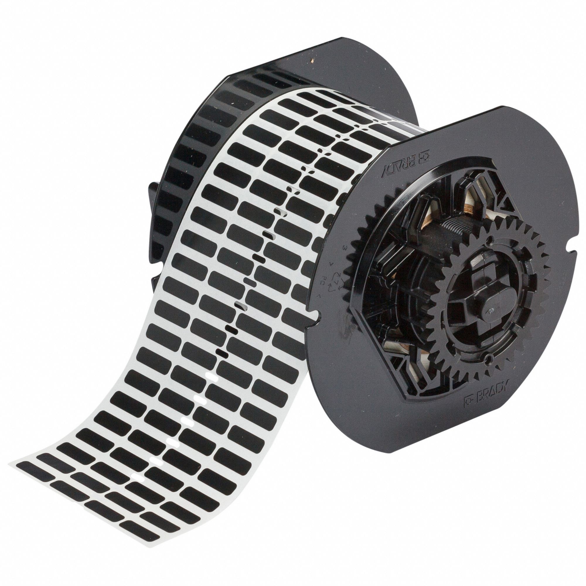 Pre-Cut Label Stock Roll: 13/64 in x 21/32 in, Rubber, Permanent Adhesive, 10, 000 Labels, i5300