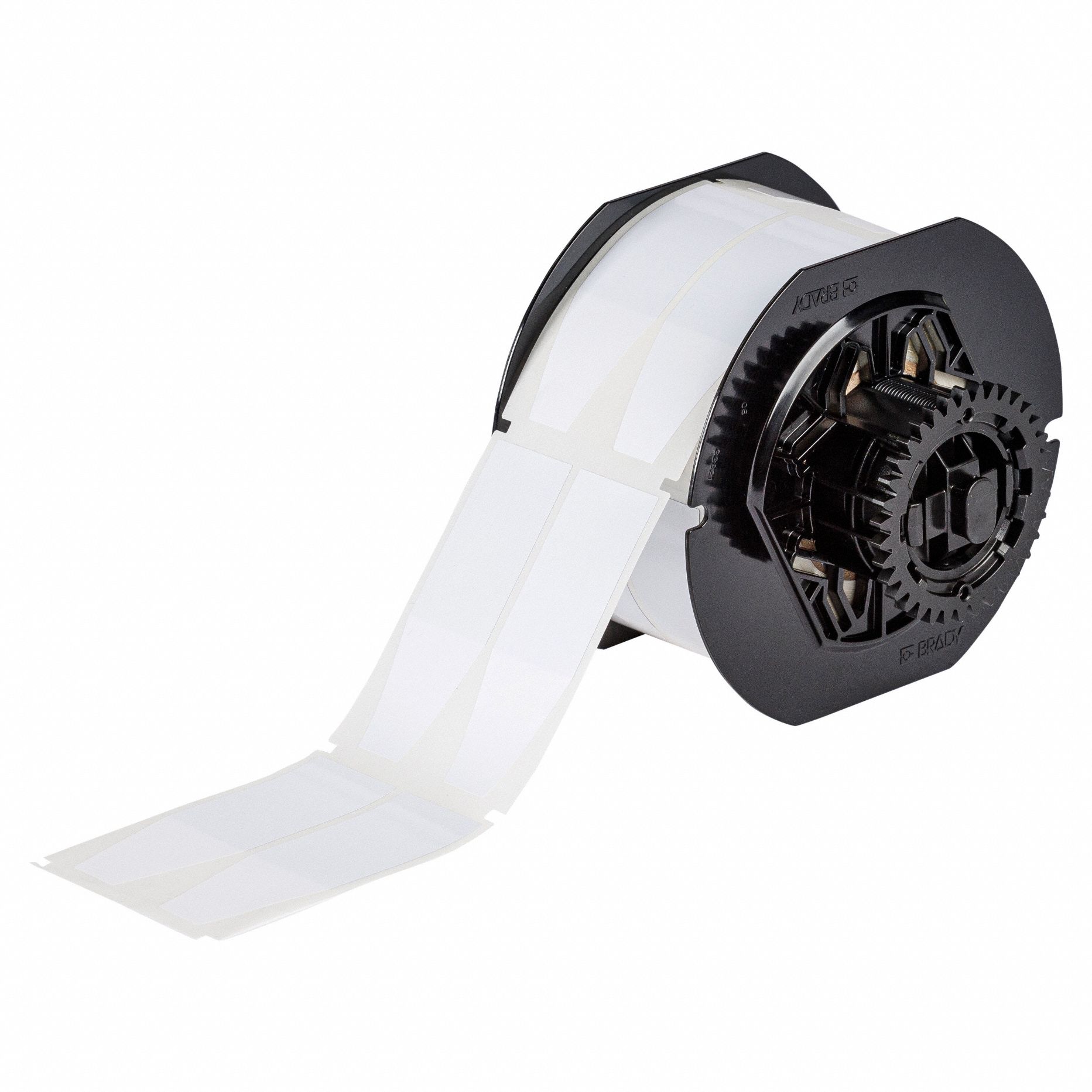 Flag Label: Rectangle, 3 in x 1 in, Polyester, White ( Gloss ), 900 Labels Included