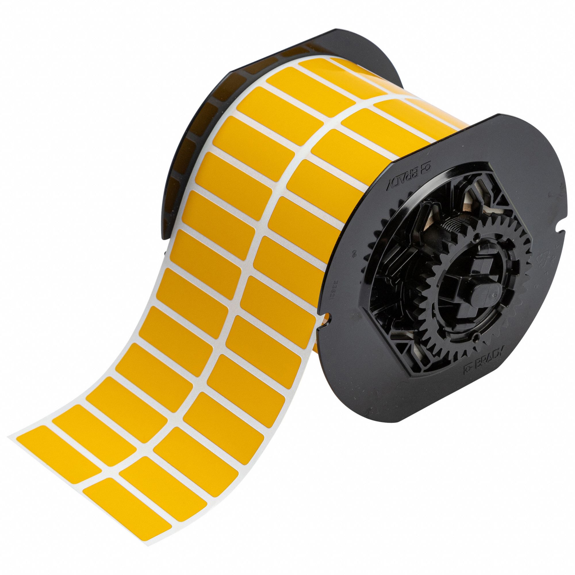 Pre-Cut Label Stock Roll: 1/2 in x 1 1/2 in, Acrylic, Permanent Adhesive, 4, 000 Labels, Permanent