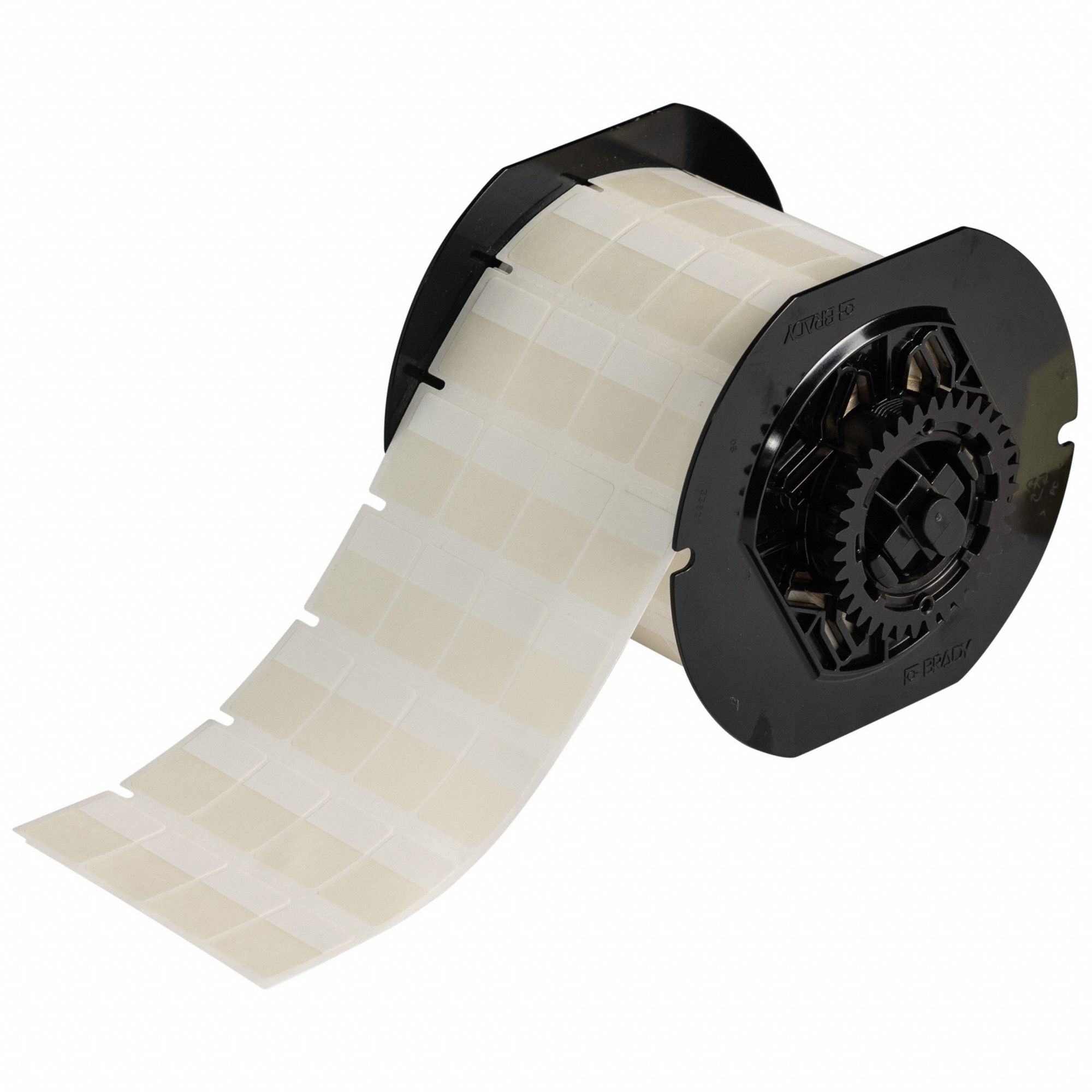 Wraparound Label: 15/16 in x 3/4 in, 3/4 in, Vinyl, Clear (Matte), For 18 AWG to 8 AWG Wire Gauge