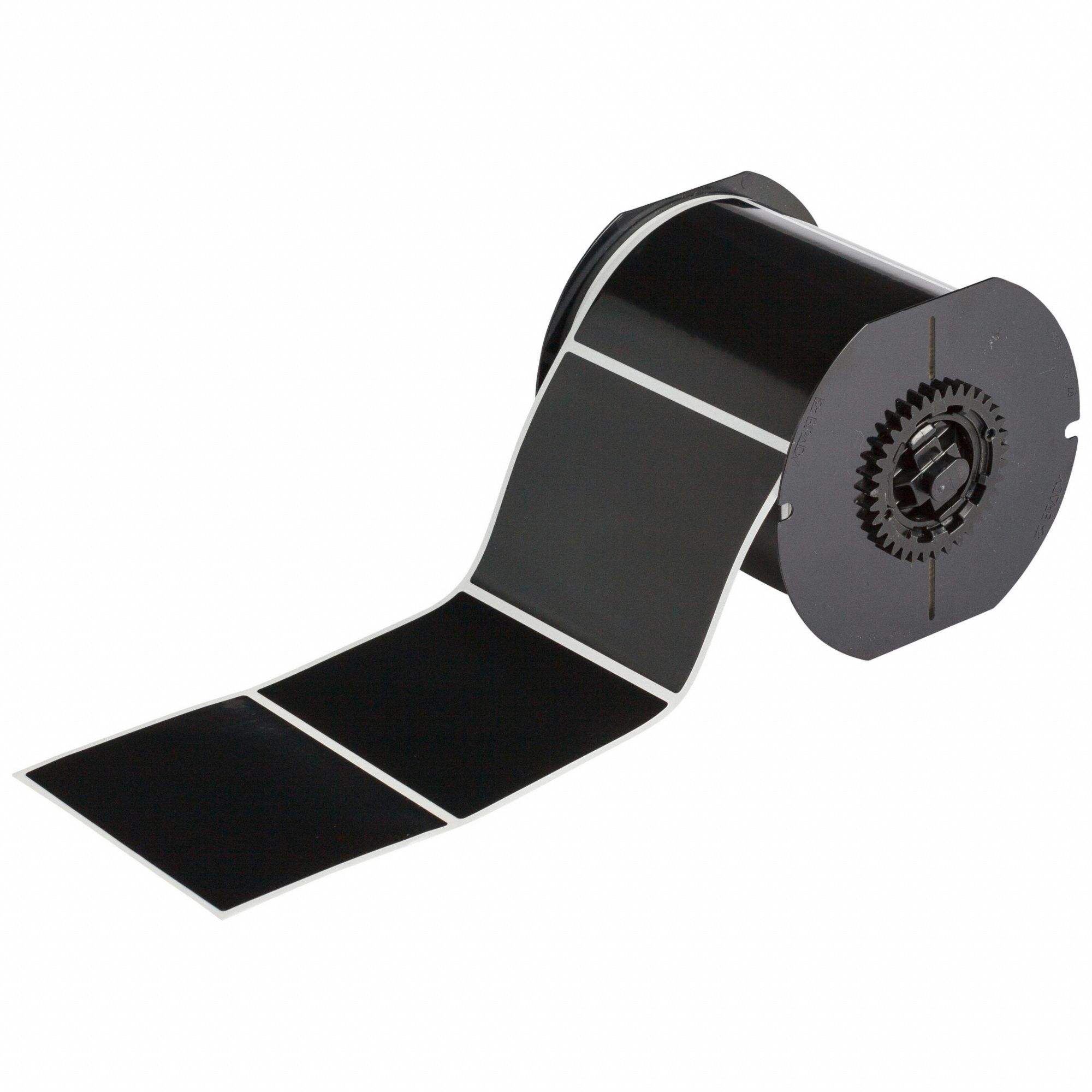 Pre-Cut Label Stock Roll: 1 1/4 in x 2 3/4 in, Acrylic, Permanent Adhesive, 1, 000 Labels, Permanent