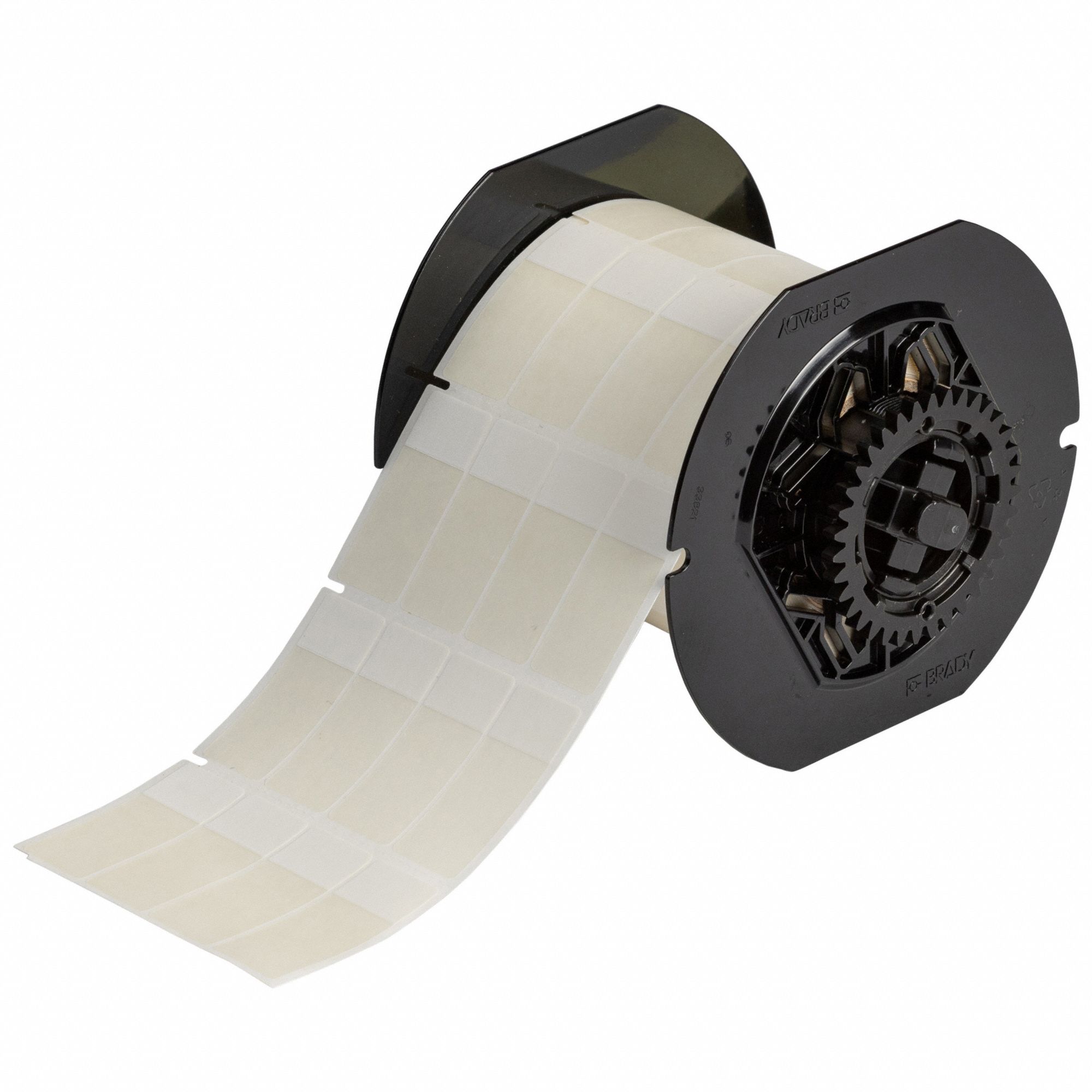 Wraparound Label: 1 3/4 in x 3/4 in, 3/4 in, Vinyl, Clear (Matte), For 8 AWG to 2 AWG Wire Gauge