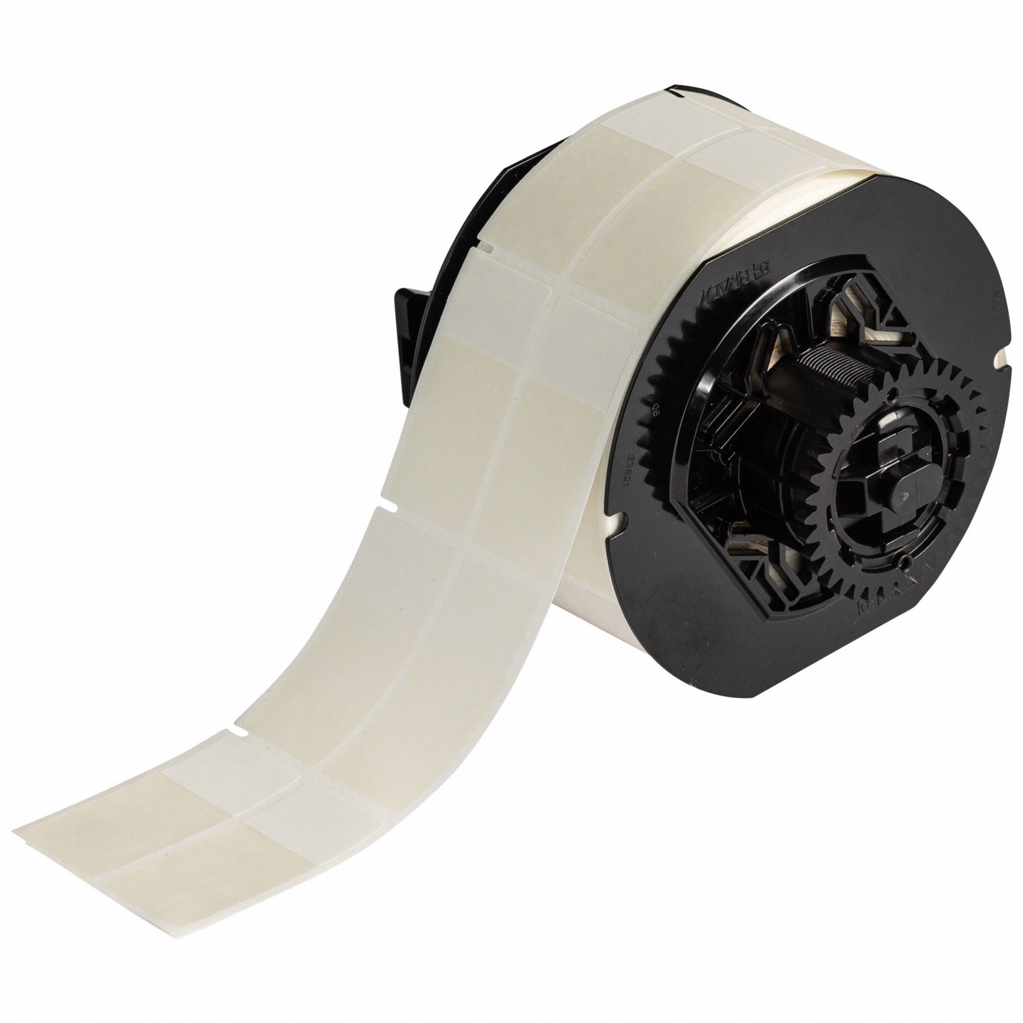 Wraparound Label: 2 1/4 in x 1 in, 1 in, Vinyl, Clear (Matte), For 6 AWG to 0 AWG Wire Gauge
