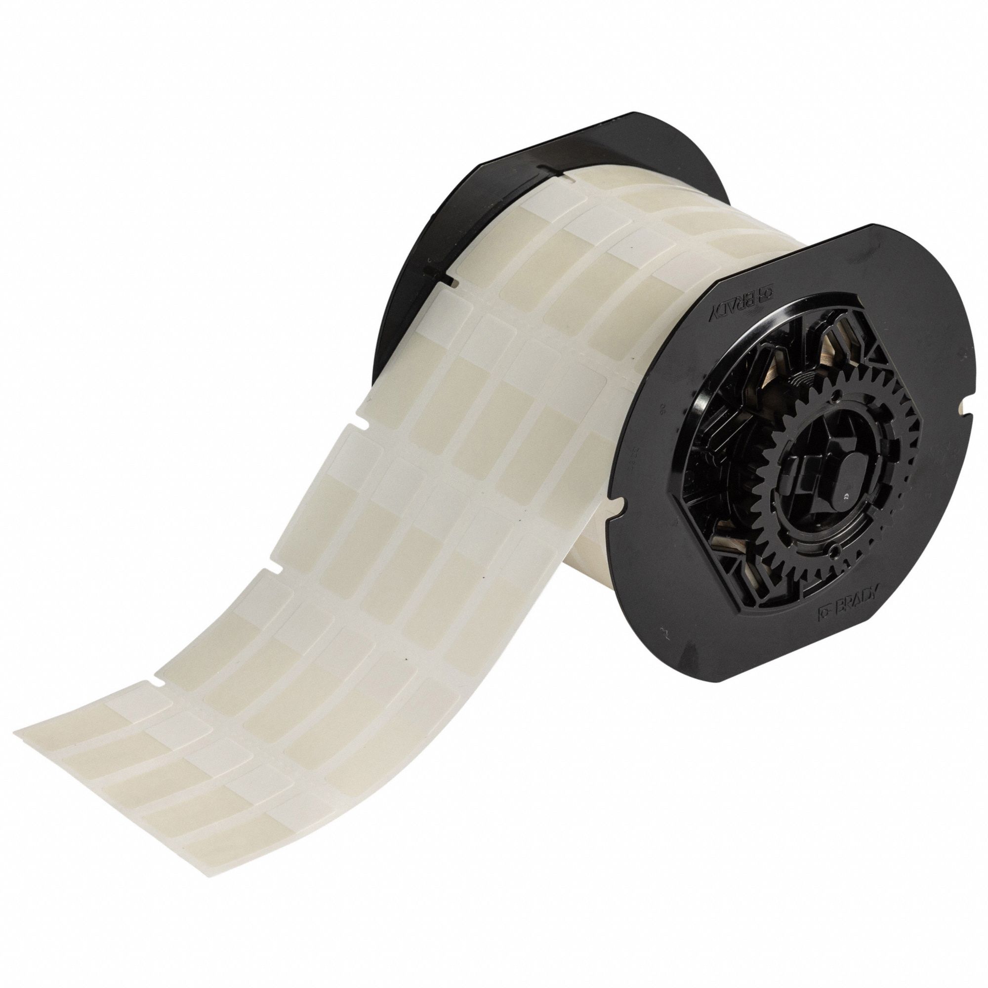 Wraparound Label: 1 7/16 in x 1/2 in, 1/2 in, Vinyl, Clear (Matte), For 10 AWG to 4 AWG Wire Gauge