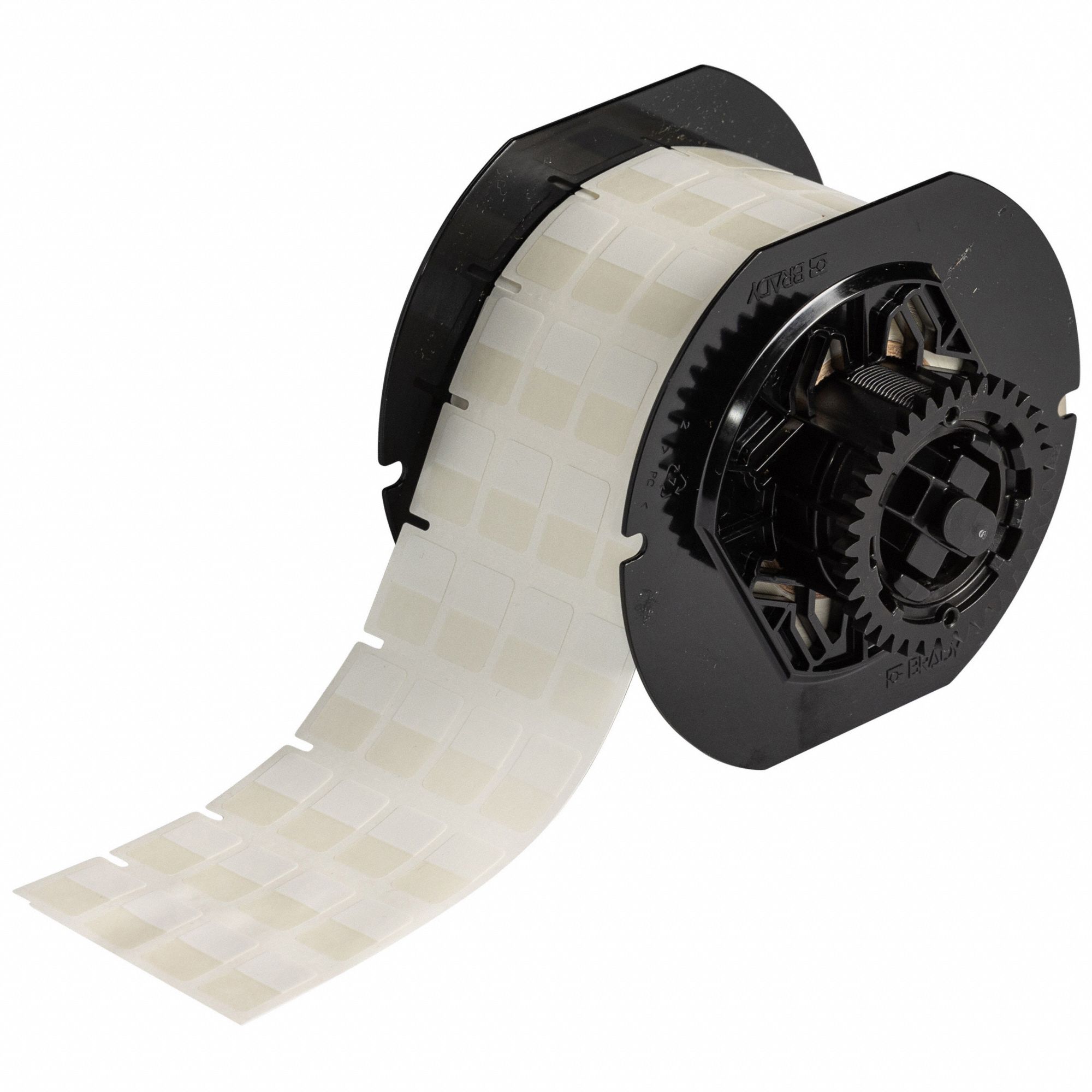 Wraparound Label: 3/4 in x 1/2 in, 1/2 in, Vinyl, Clear (Matte), For 16 AWG to 12 AWG Wire Gauge