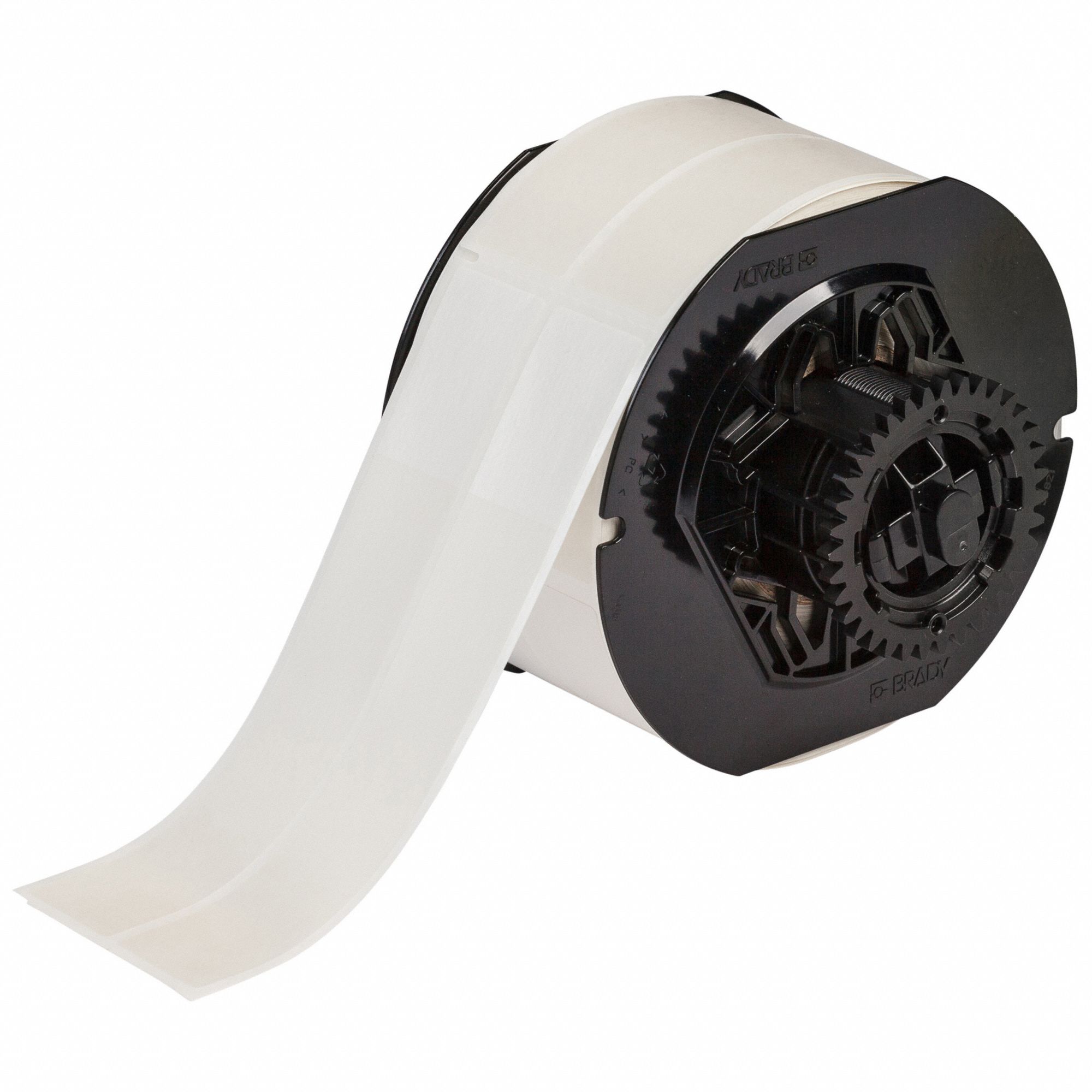 Wraparound Label: 6 in x 1 in, 1 in, Vinyl, Clear (Matte), For 0.72 in to 1.43 in Wire Dia