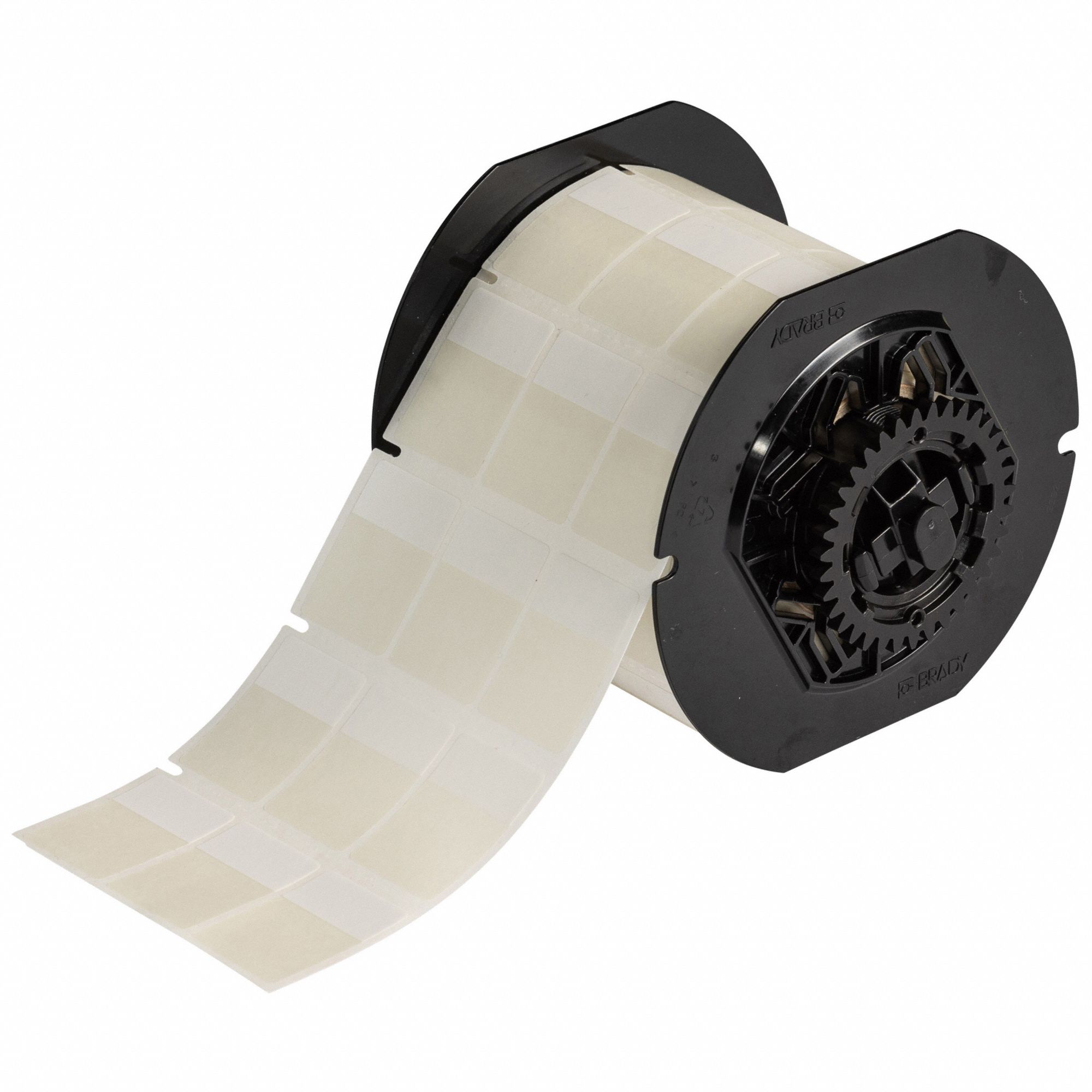 Wraparound Label: 1 7/16 in x 1 in, 1 in, Vinyl, Clear (Matte), For 10 AWG to 4 AWG Wire Gauge