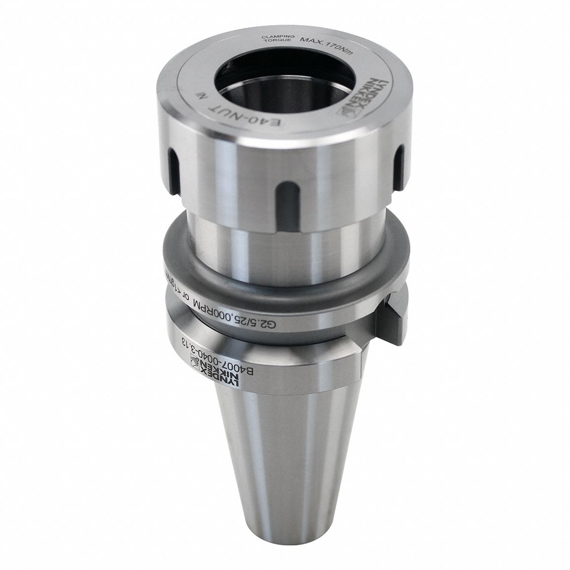 Collet Chuck: BT40 Taper, ER40, 3.15 in Projection