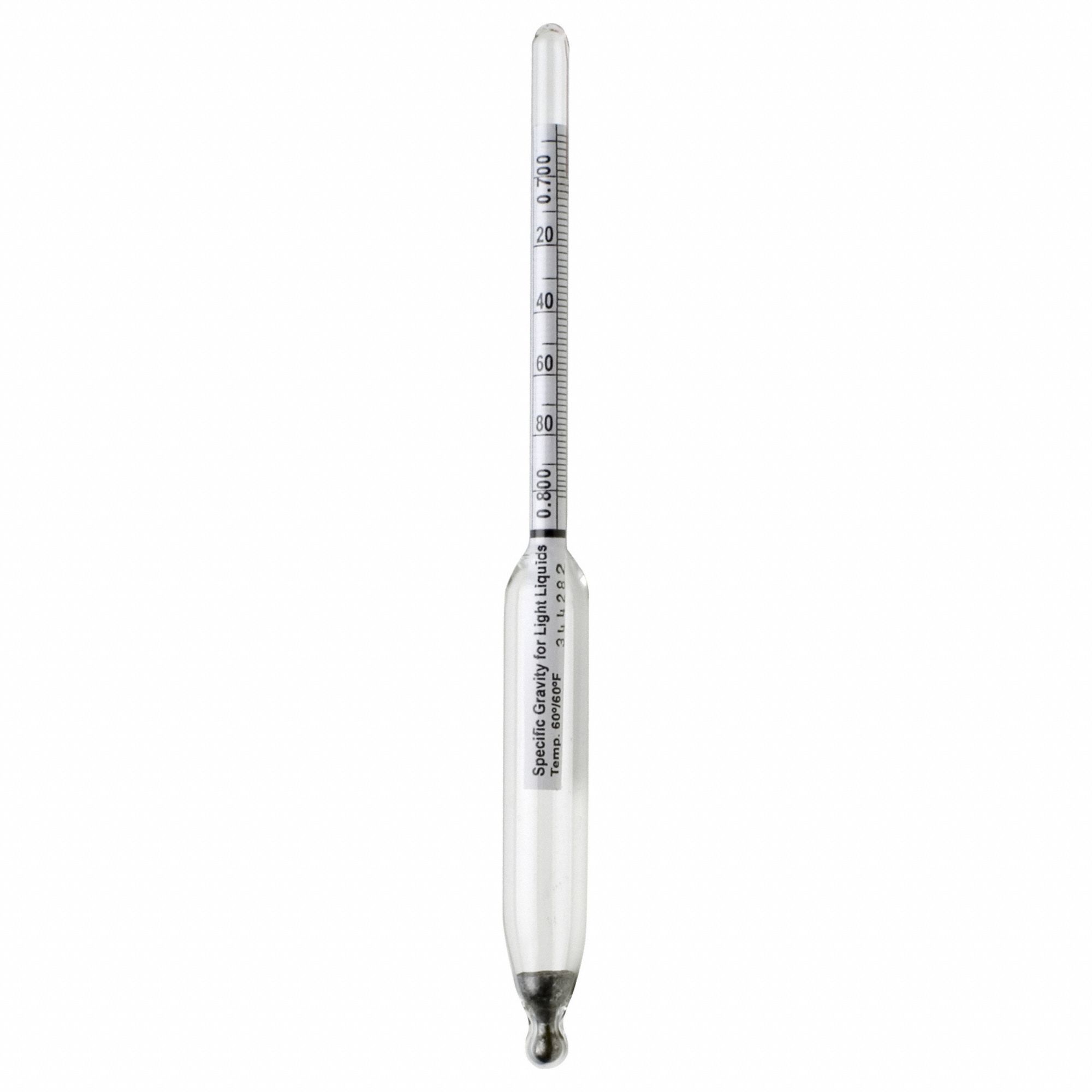 DURAC, Specific Gravity, 0.01, Hydrometer - 13K064|B61801-7700 - Grainger