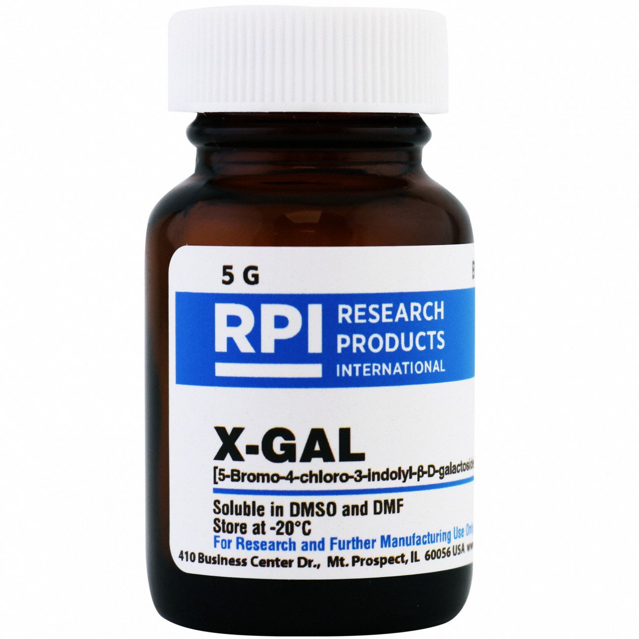X-GAL: Lab, 5 g, 7240-90-6, Reagent, Powder, 18 mo Shelf Life, 1