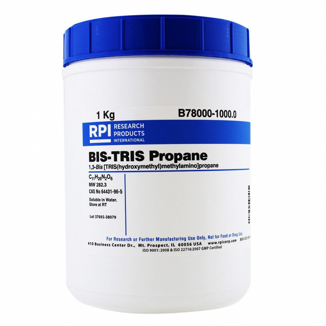 1, 3-Bis(Tris(Hydroxymethyl) Methylamino)Propane: Lab, 1 kg, 64431-96-5, Buffer, Powder, 1